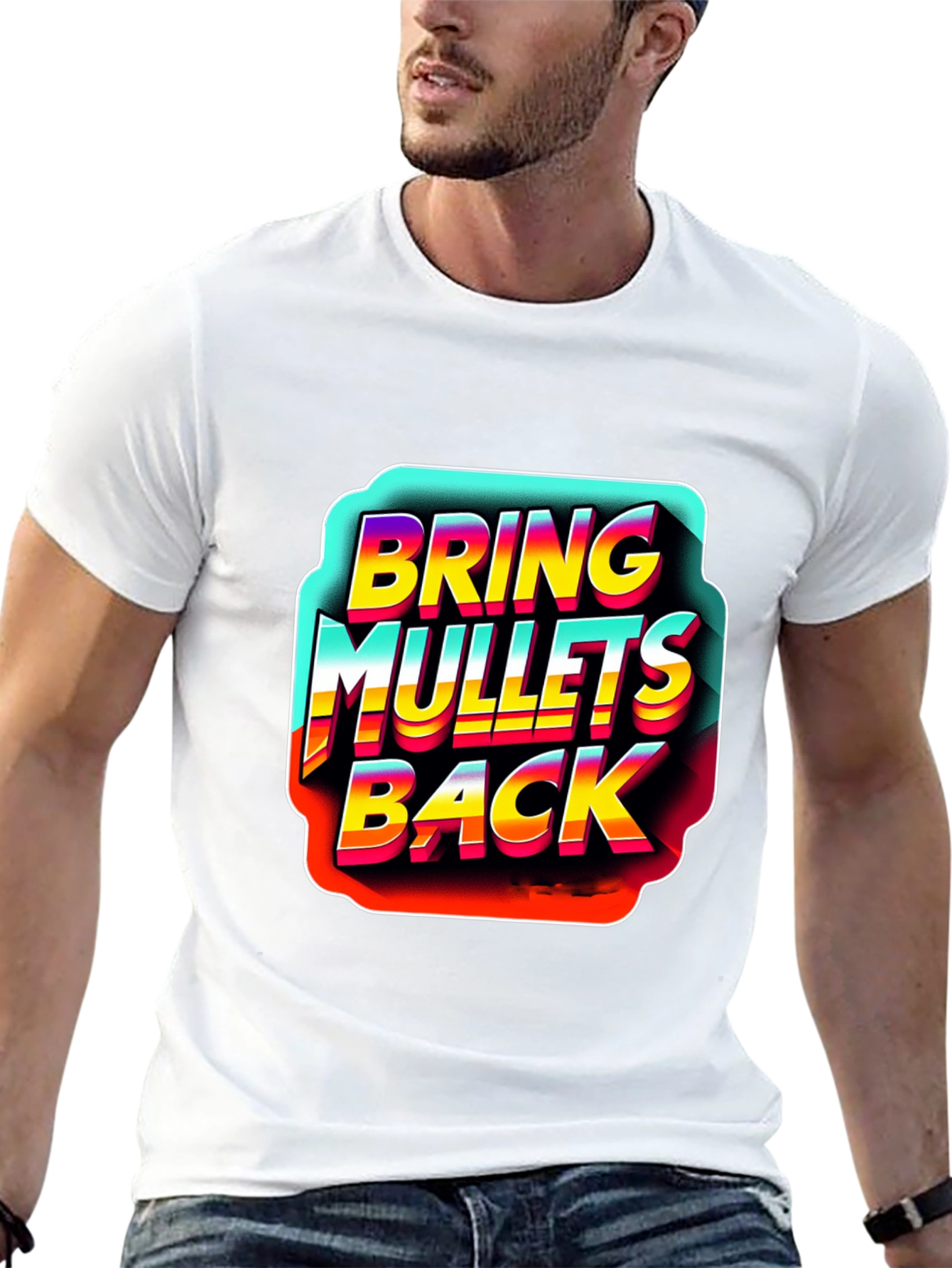 Bring Mullets Back T-Shirt Retro Style Design