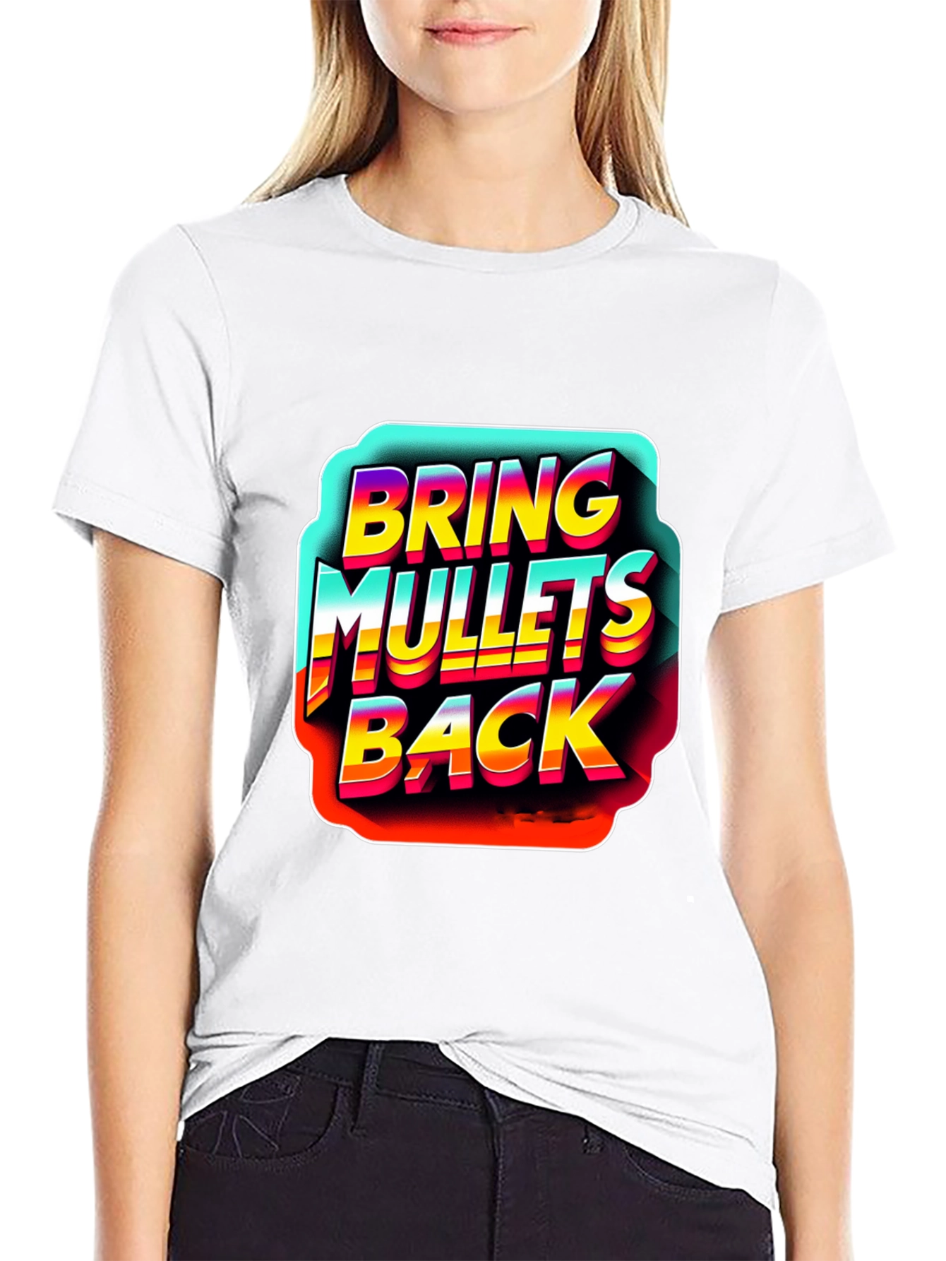 Bring Mullets Back T-Shirt Retro Style Design