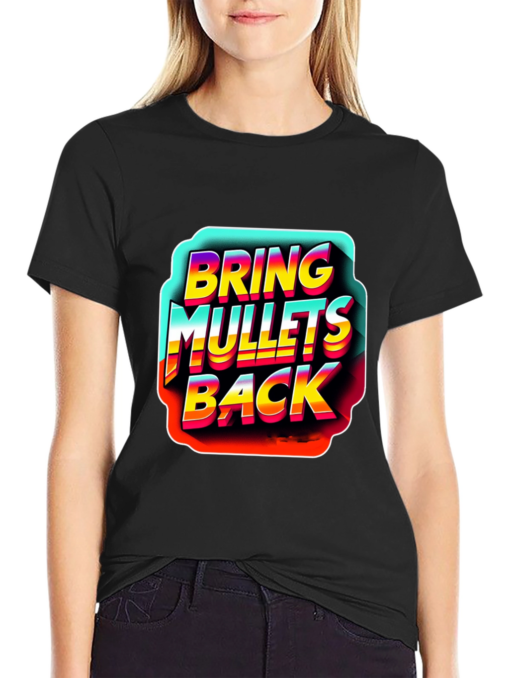 Bring Mullets Back T-Shirt Retro Style Design