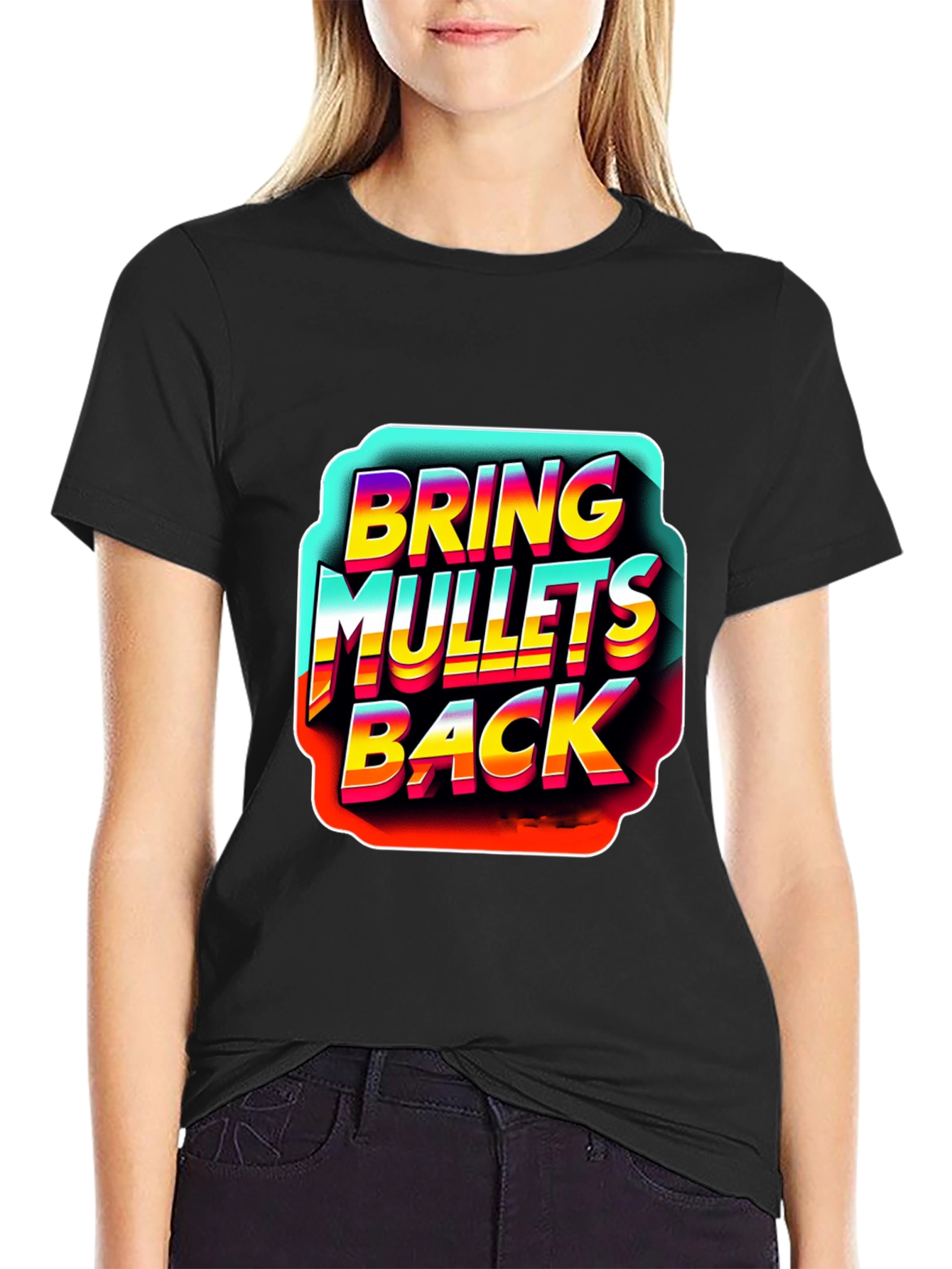 Bring Mullets Back T-Shirt Retro Style Design