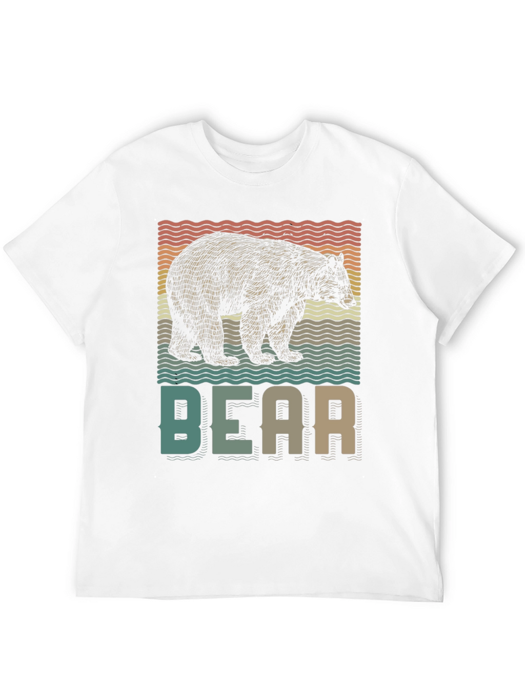 Retro Bear Graphic T-Shirt - Nature Lover Tee