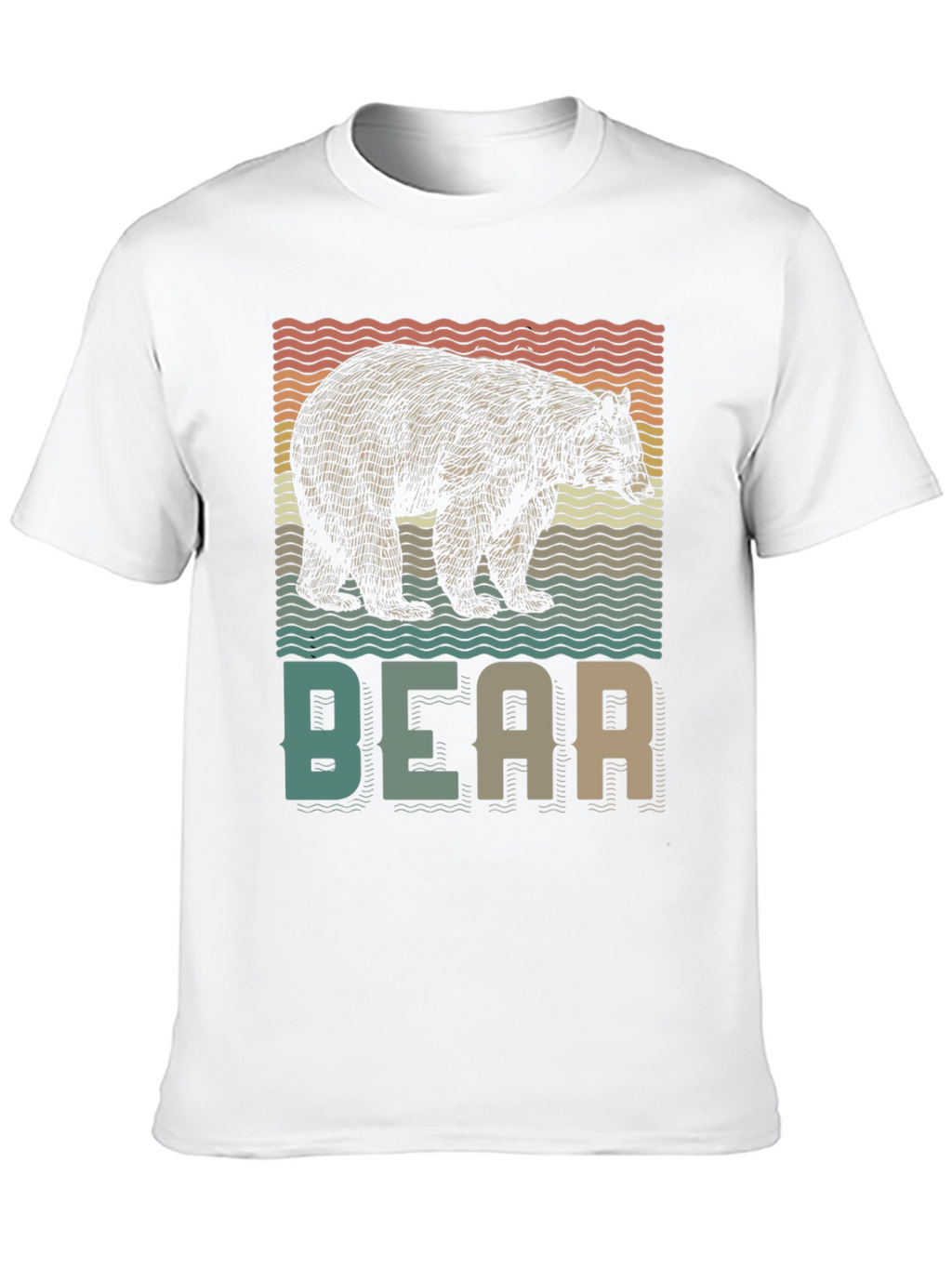 Retro Bear Graphic T-Shirt - Nature Lover Tee