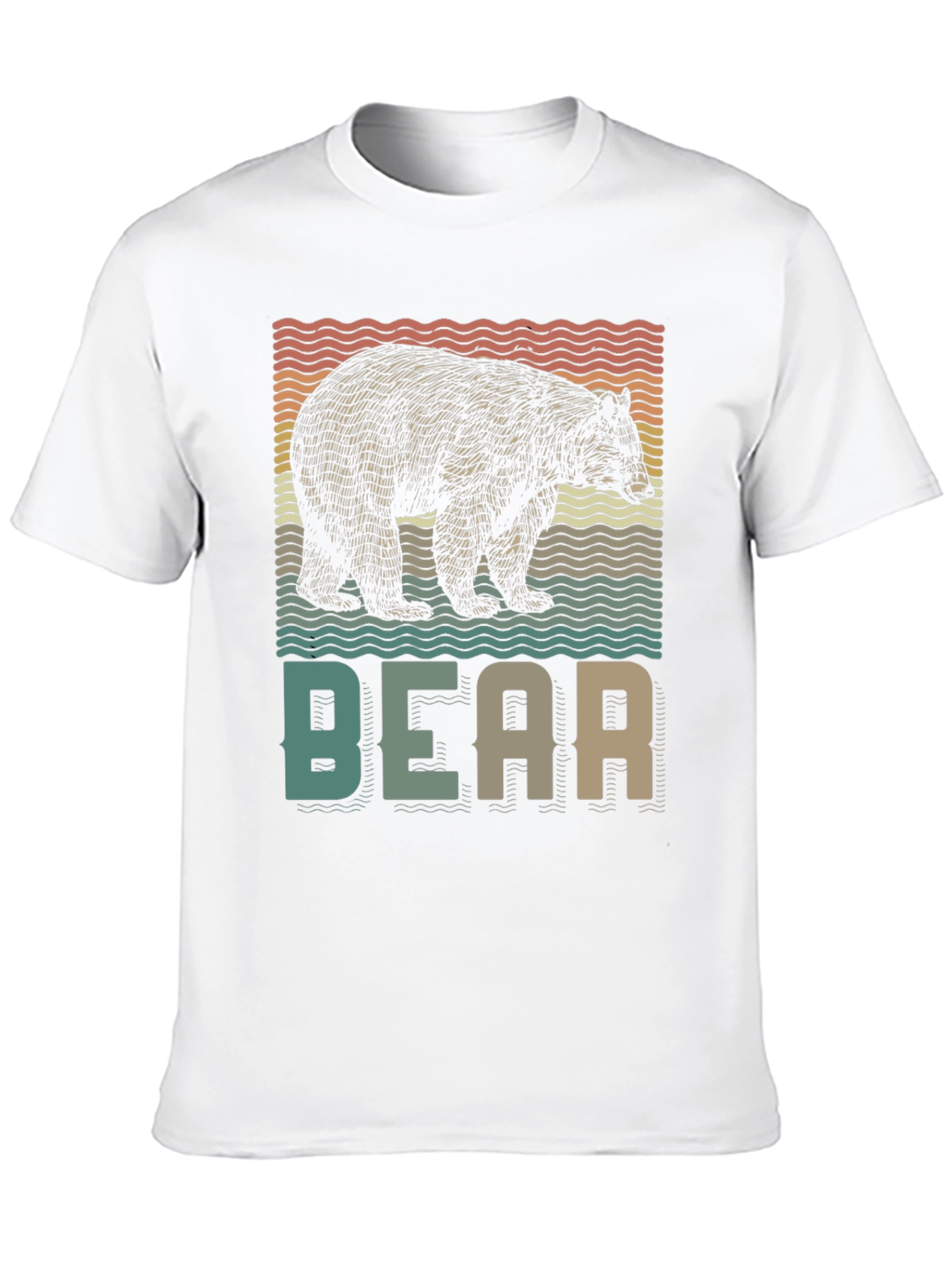 Retro Bear Graphic T-Shirt - Nature Lover Tee