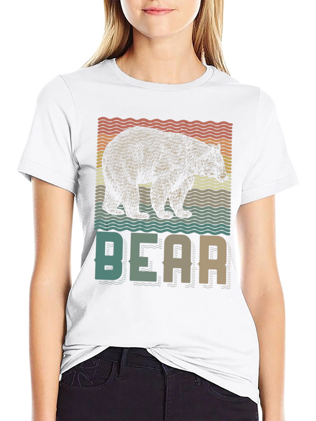 Retro Bear Graphic T-Shirt - Nature Lover Tee