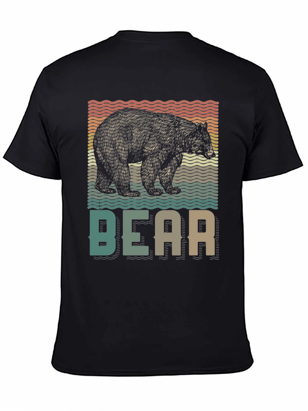 Retro Bear Graphic T-Shirt - Nature Lover Tee
