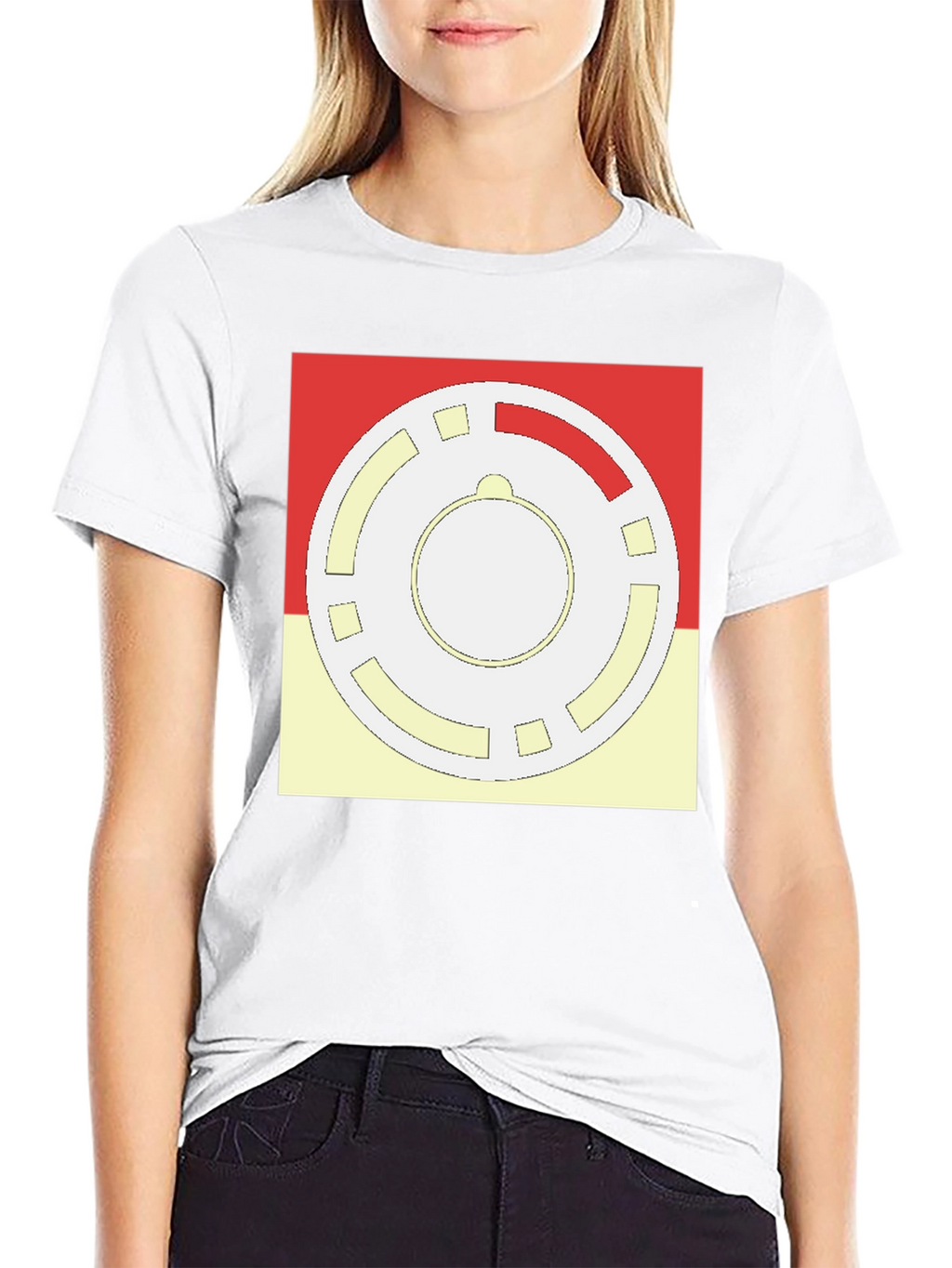 Geometric Pattern Graphic Tee