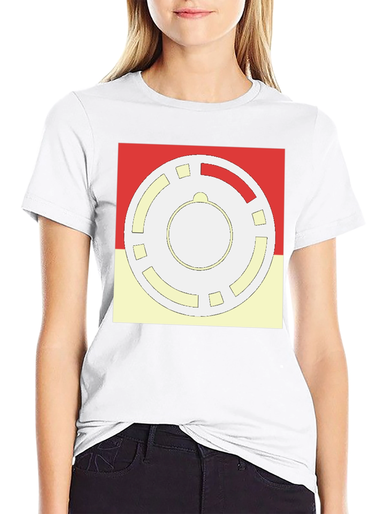 Geometric Pattern Graphic Tee