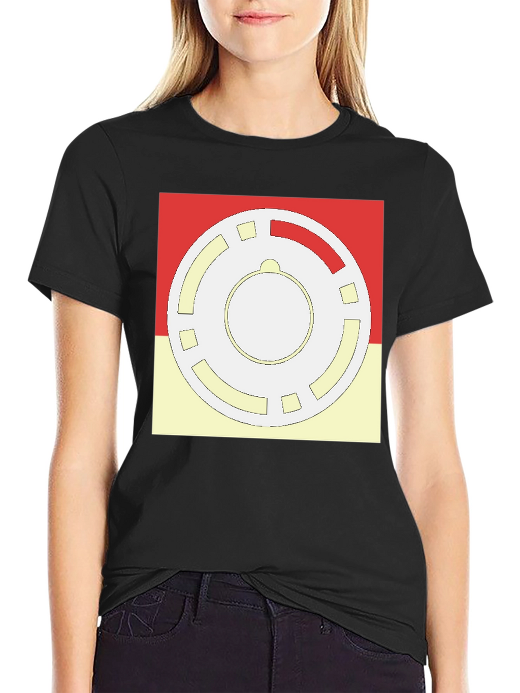 Geometric Pattern Graphic Tee