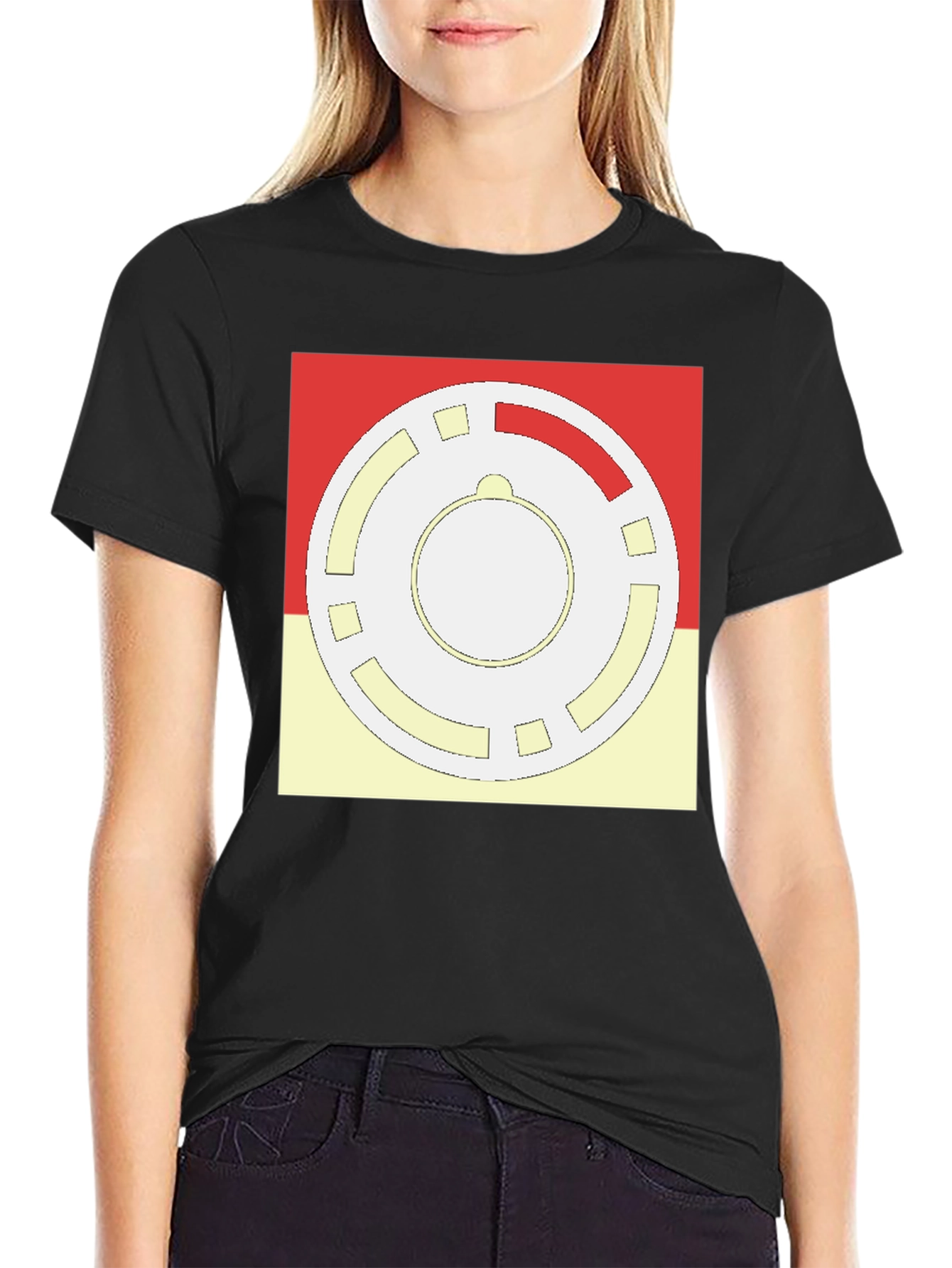 Geometric Pattern Graphic Tee