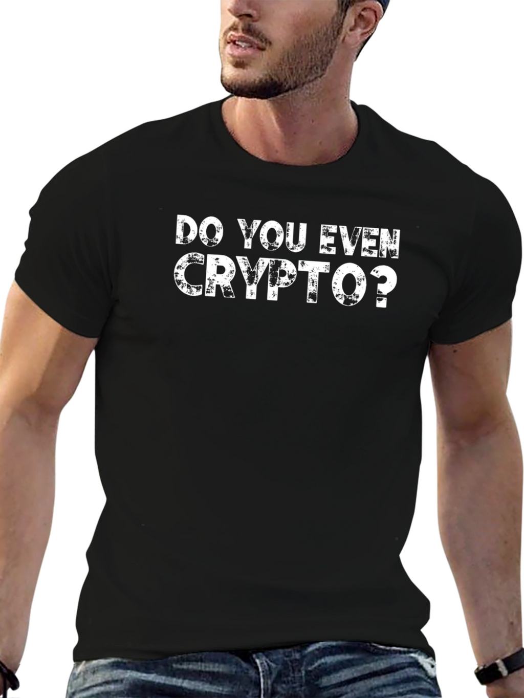 Do You Even Crypto? Black Graphic Tee