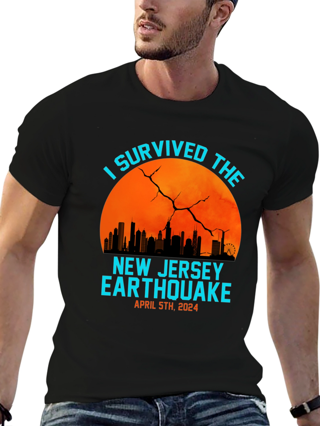 I Survived The New Jersey Earthquake 2024 T-Shirt