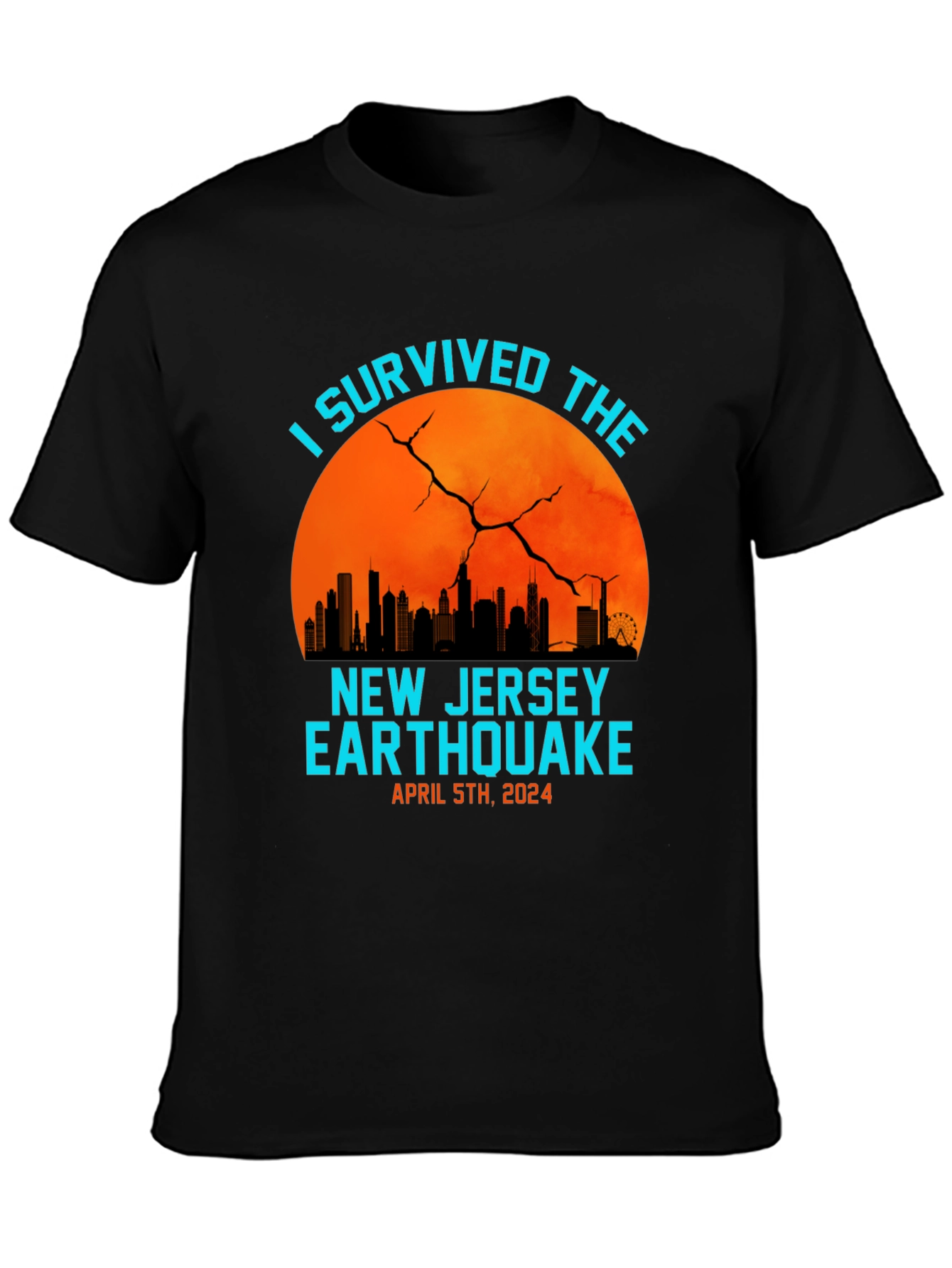 I Survived The New Jersey Earthquake 2024 T-Shirt