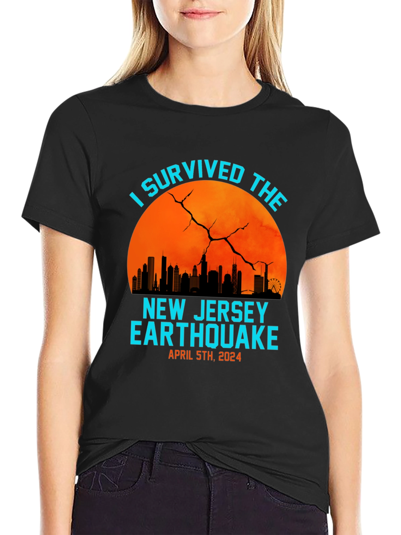 I Survived The New Jersey Earthquake 2024 T-Shirt