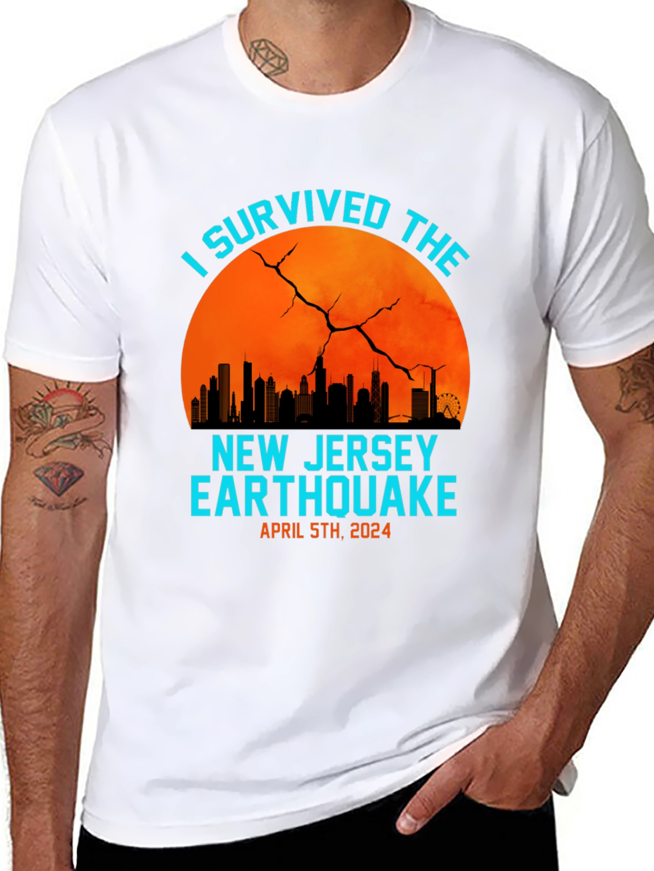 I Survived The New Jersey Earthquake 2024 T-Shirt