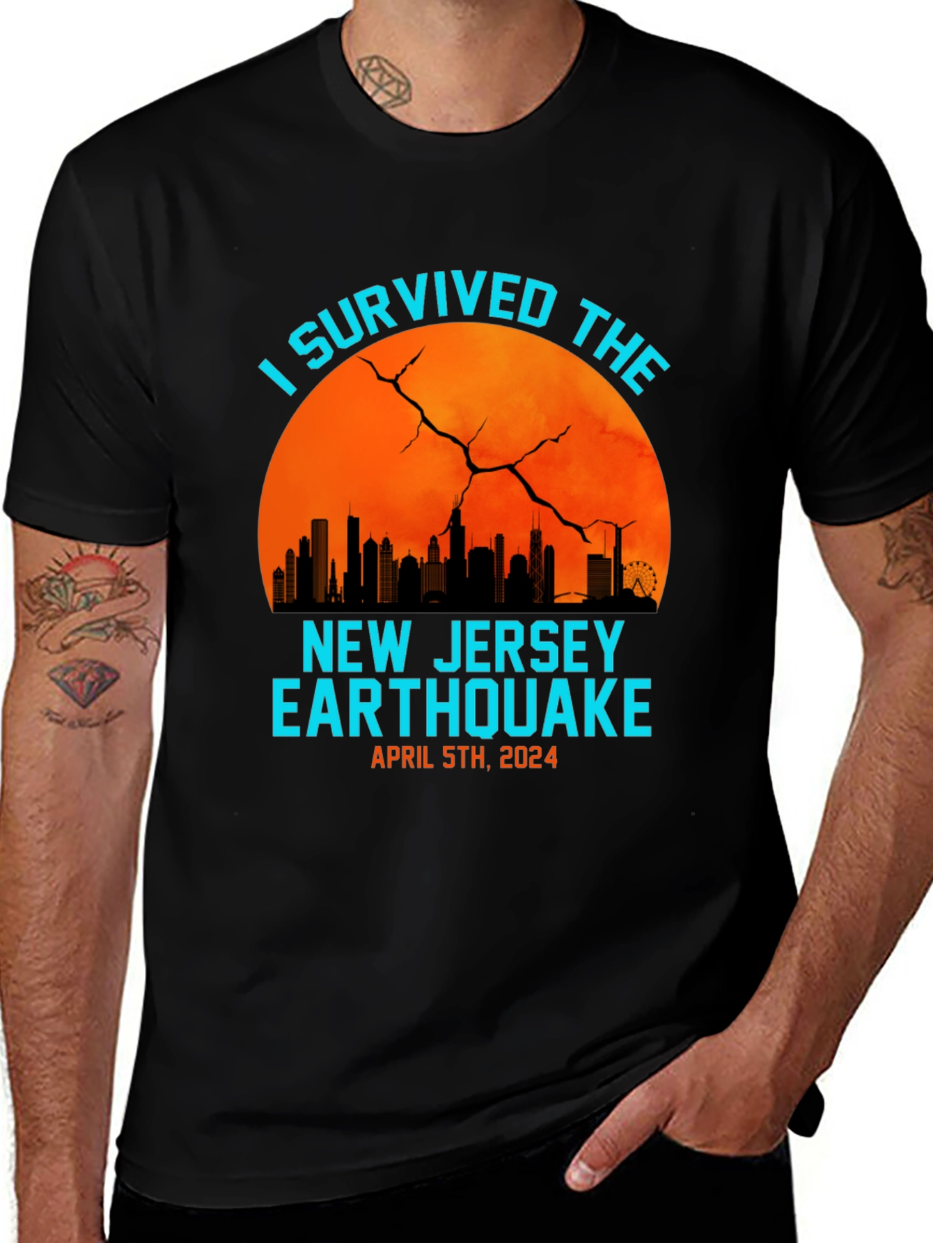I Survived The New Jersey Earthquake 2024 T-Shirt