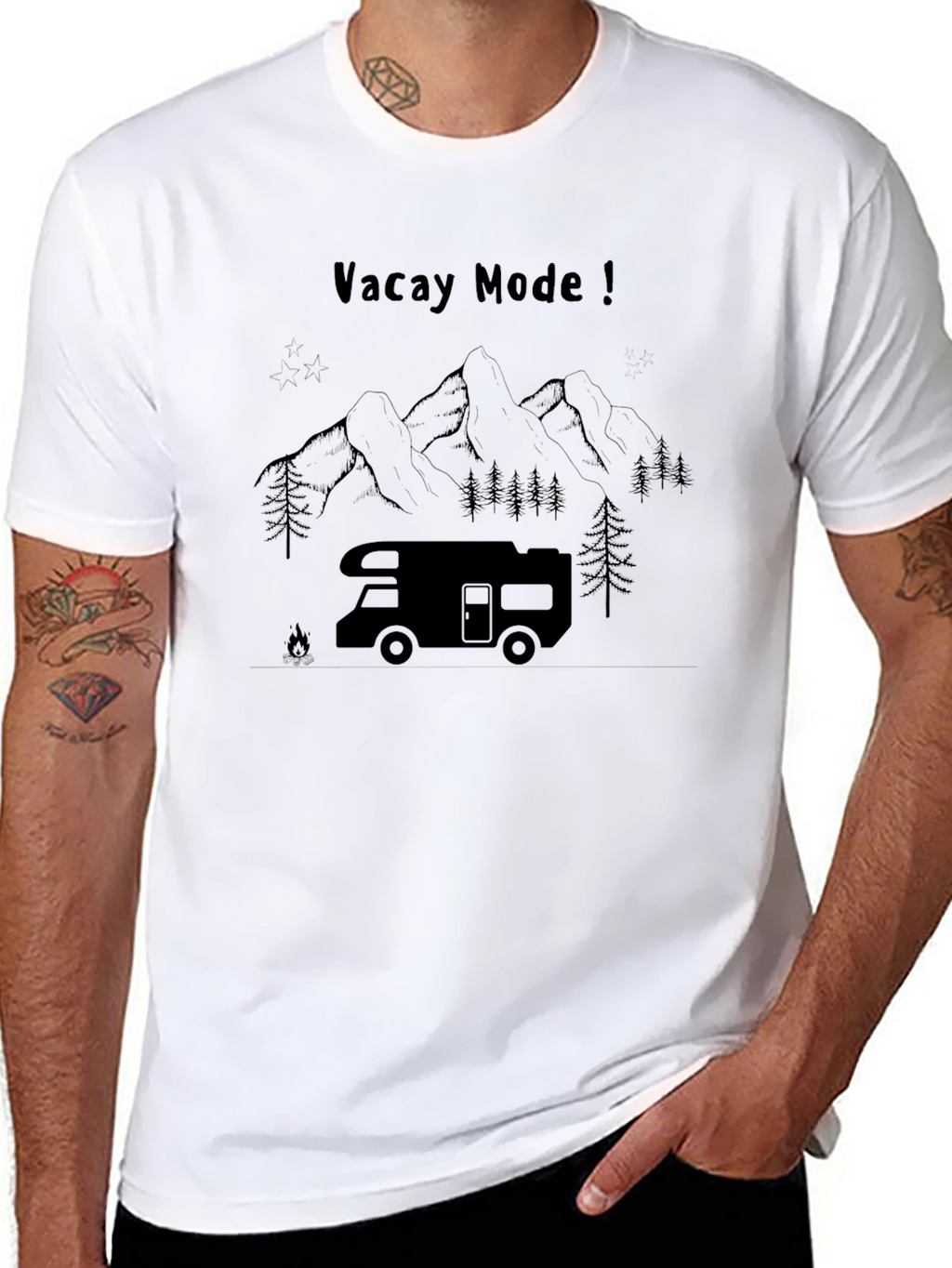 Vacay Mode Camping RV T-Shirt