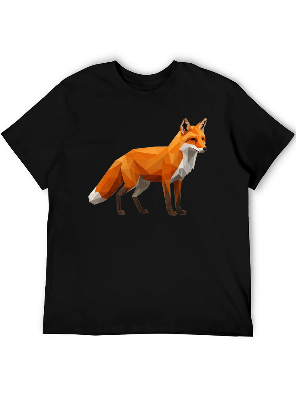Geometric Fox Graphic T-Shirt