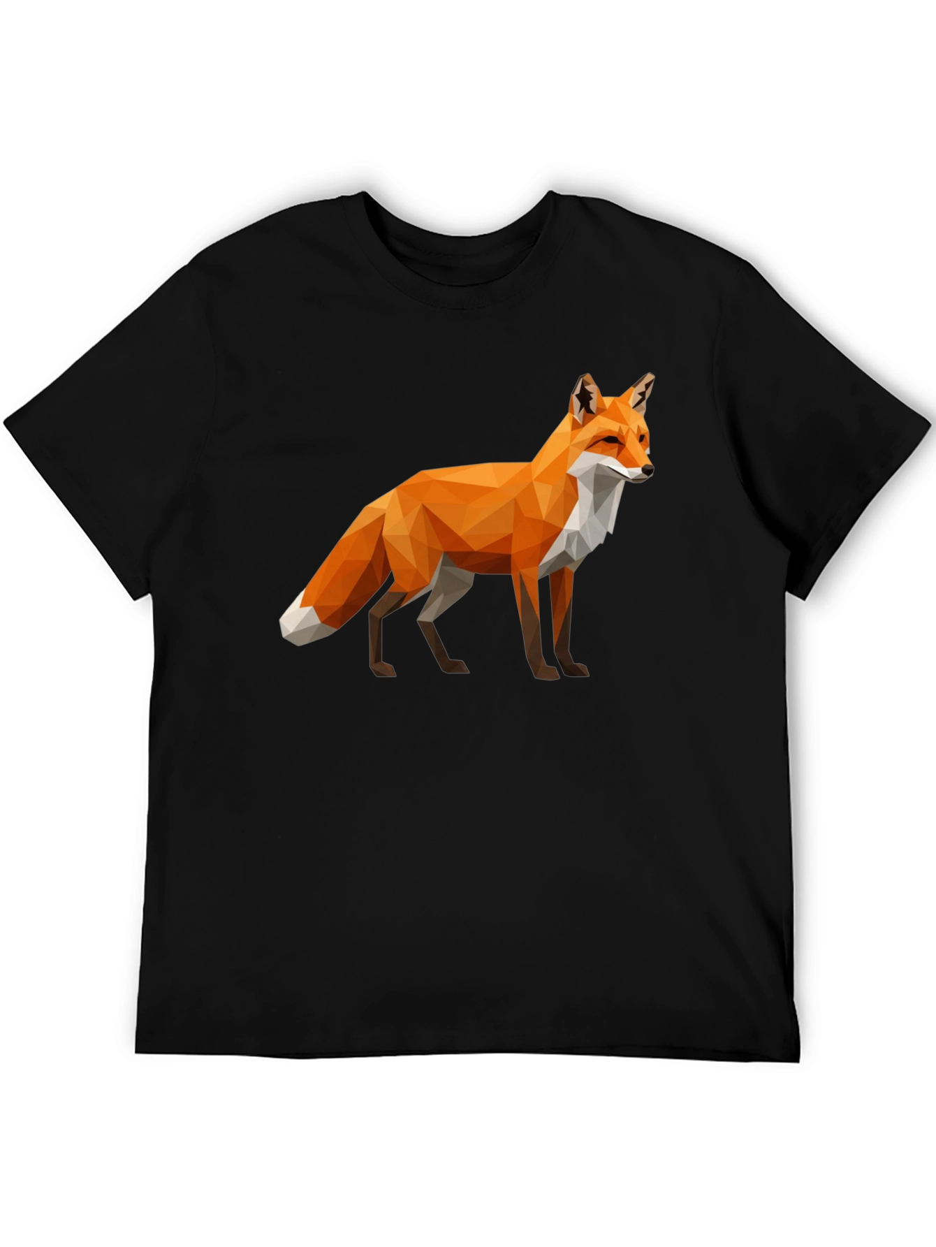 Geometric Fox Graphic T-Shirt