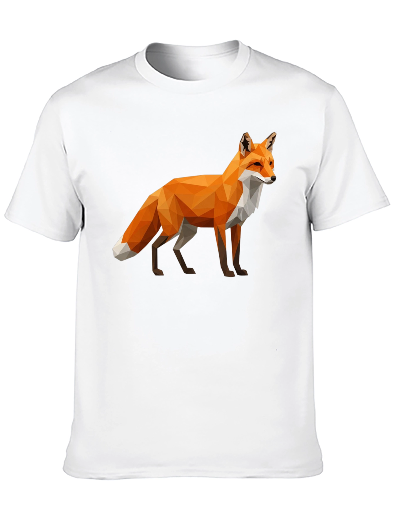 Geometric Fox Graphic T-Shirt