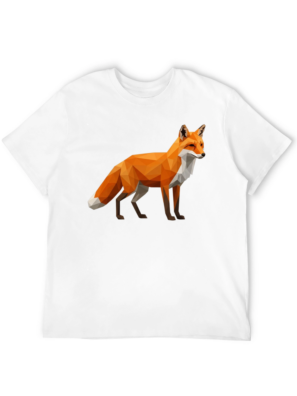 Geometric Fox Graphic T-Shirt