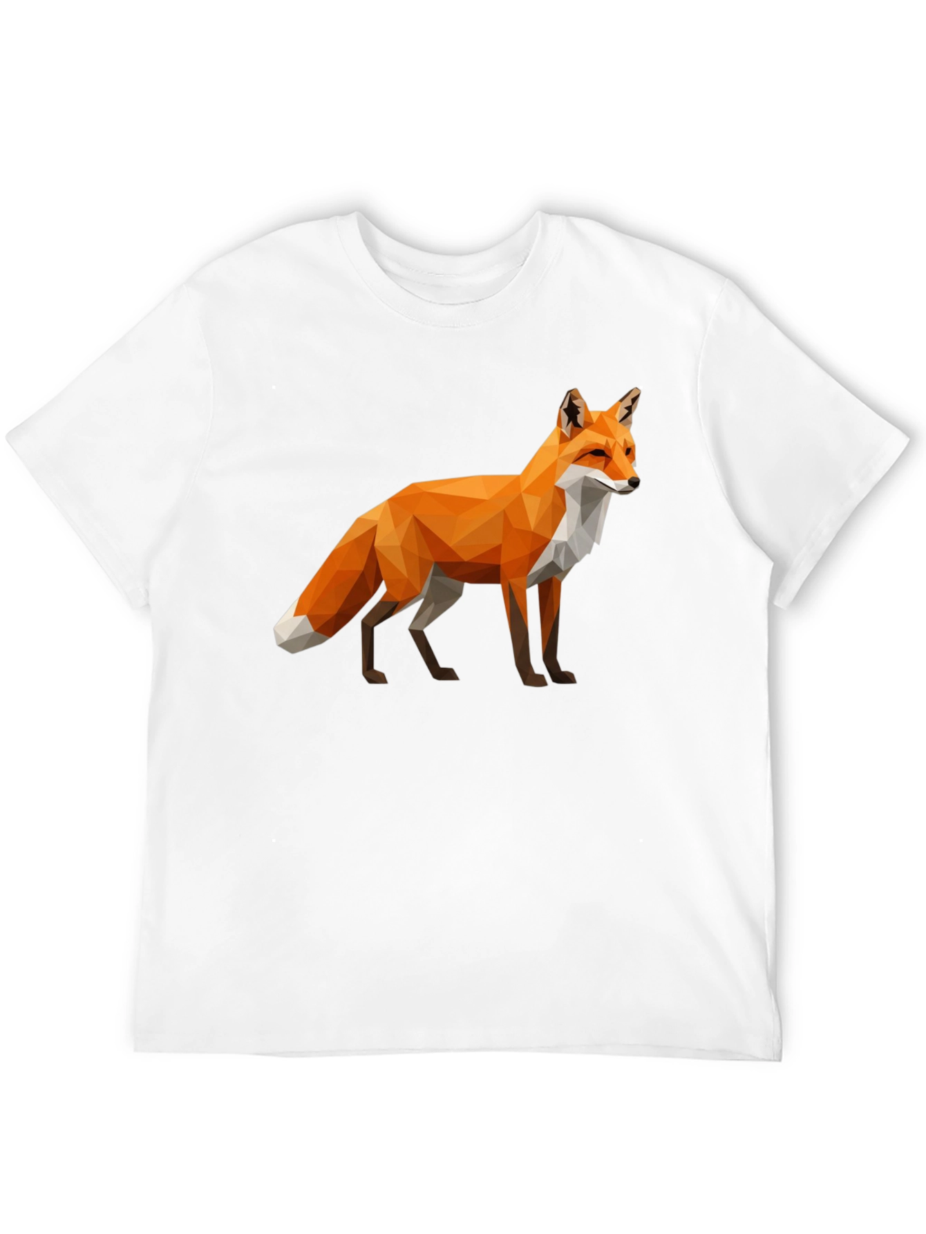Geometric Fox Graphic T-Shirt