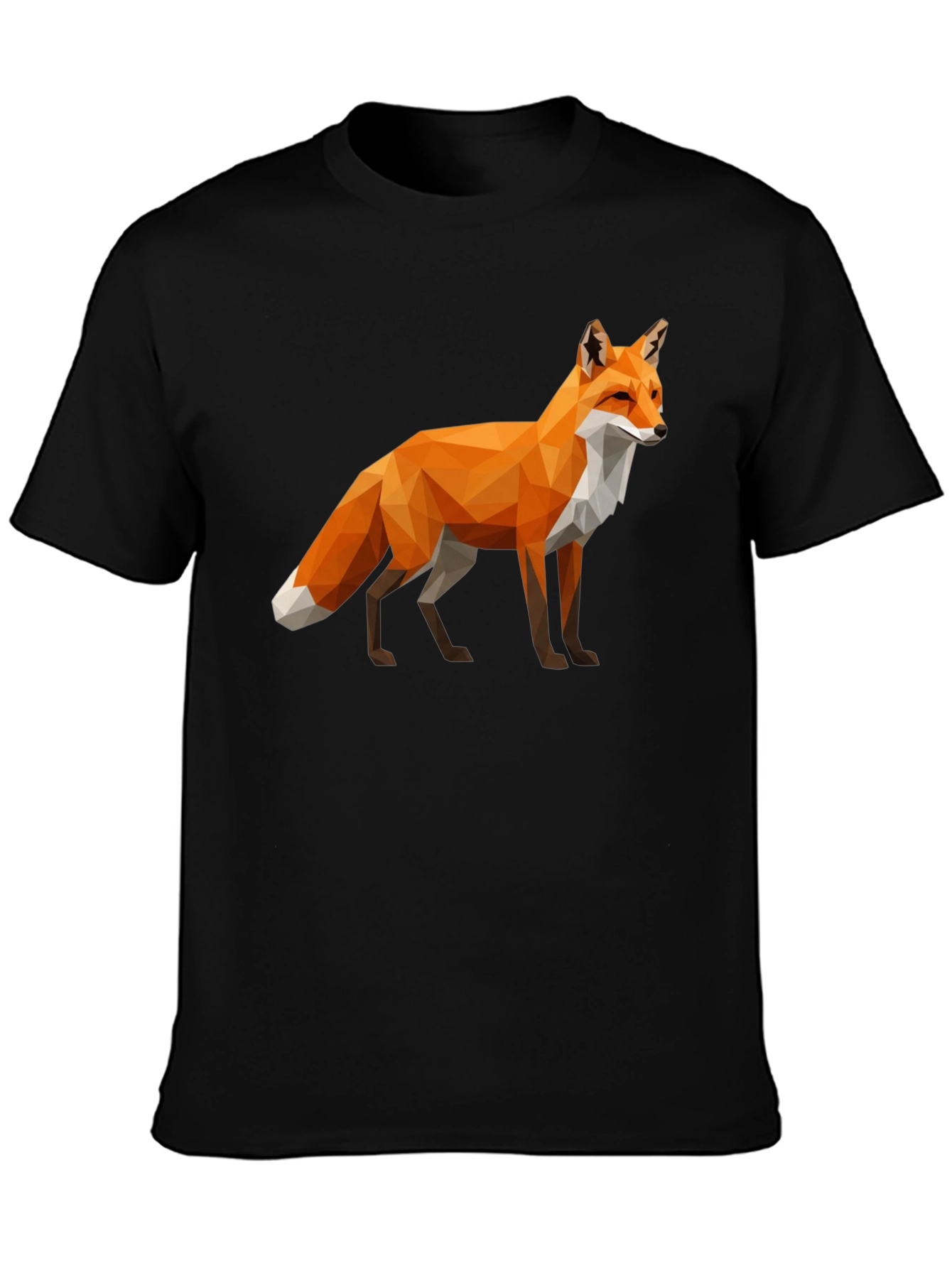 Geometric Fox Graphic T-Shirt