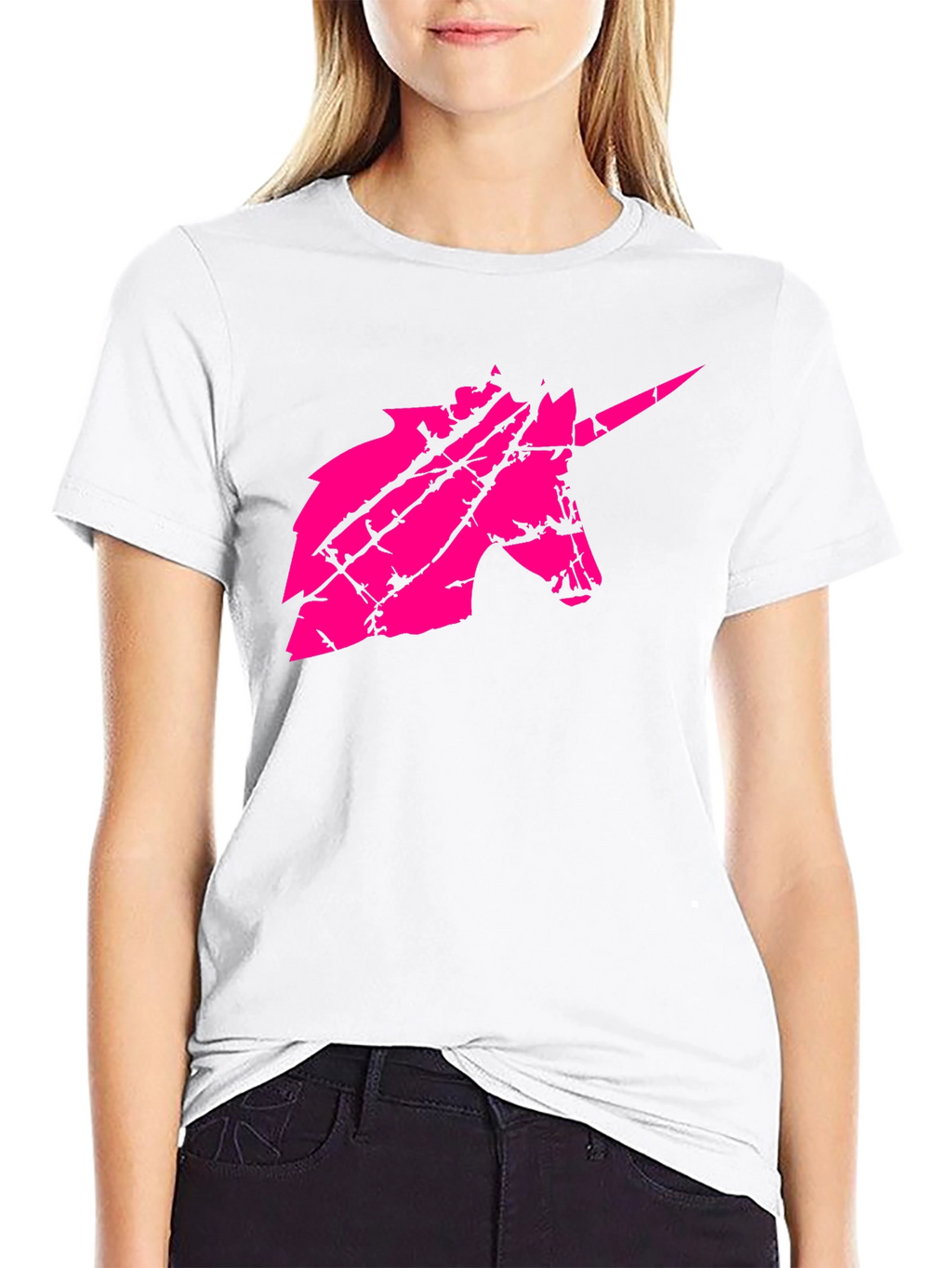 Unicorn Graphic Mens Black T-Shirt