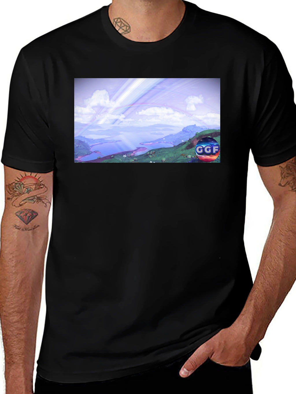 GGF Graphic Black T-Shirt - Comfortable Style