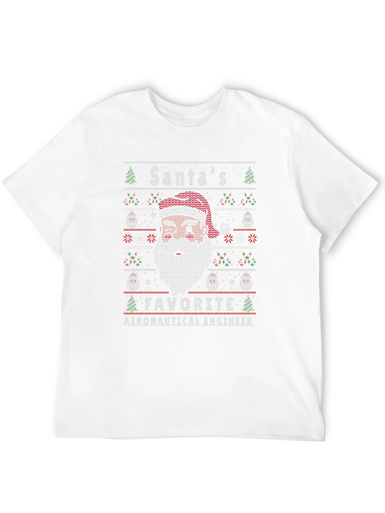Santas Favorite Aeronautical Engineer Ugly Christmas T-Shirt