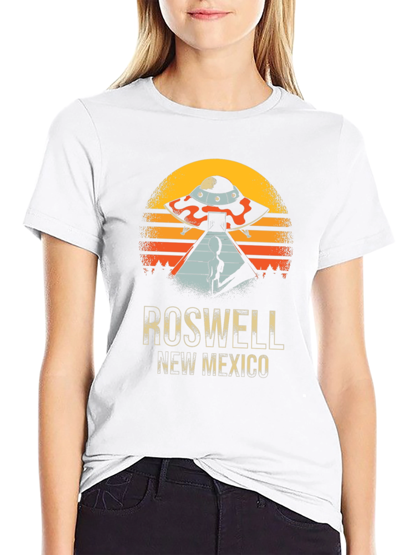 Roswell New Mexico Alien UFO Graphic Tee