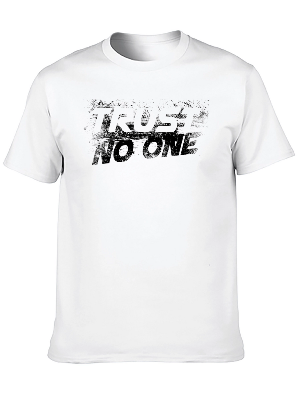 Trust No One Graphic Tee - Mens Black T-Shirt