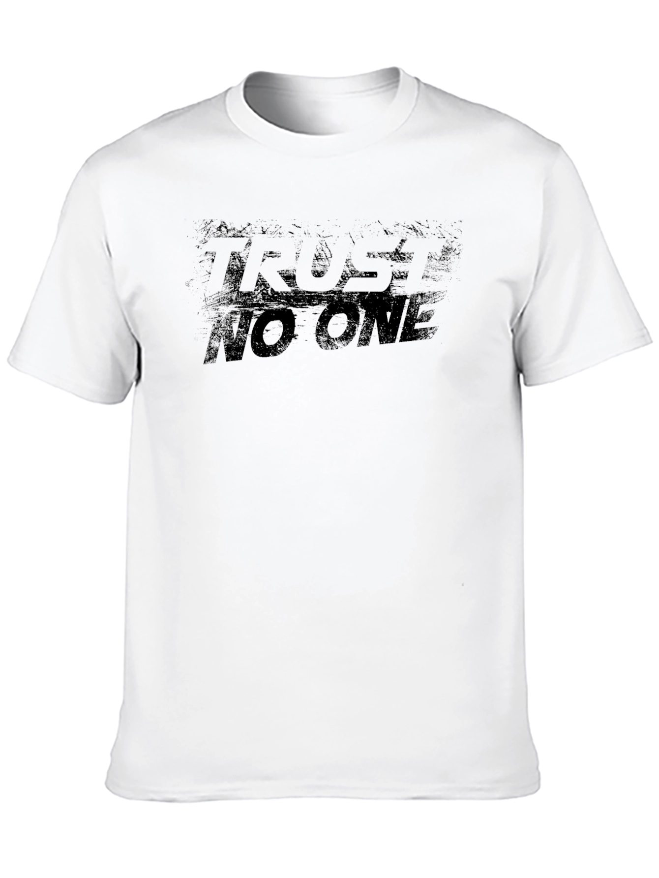 Trust No One Graphic Tee - Mens Black T-Shirt