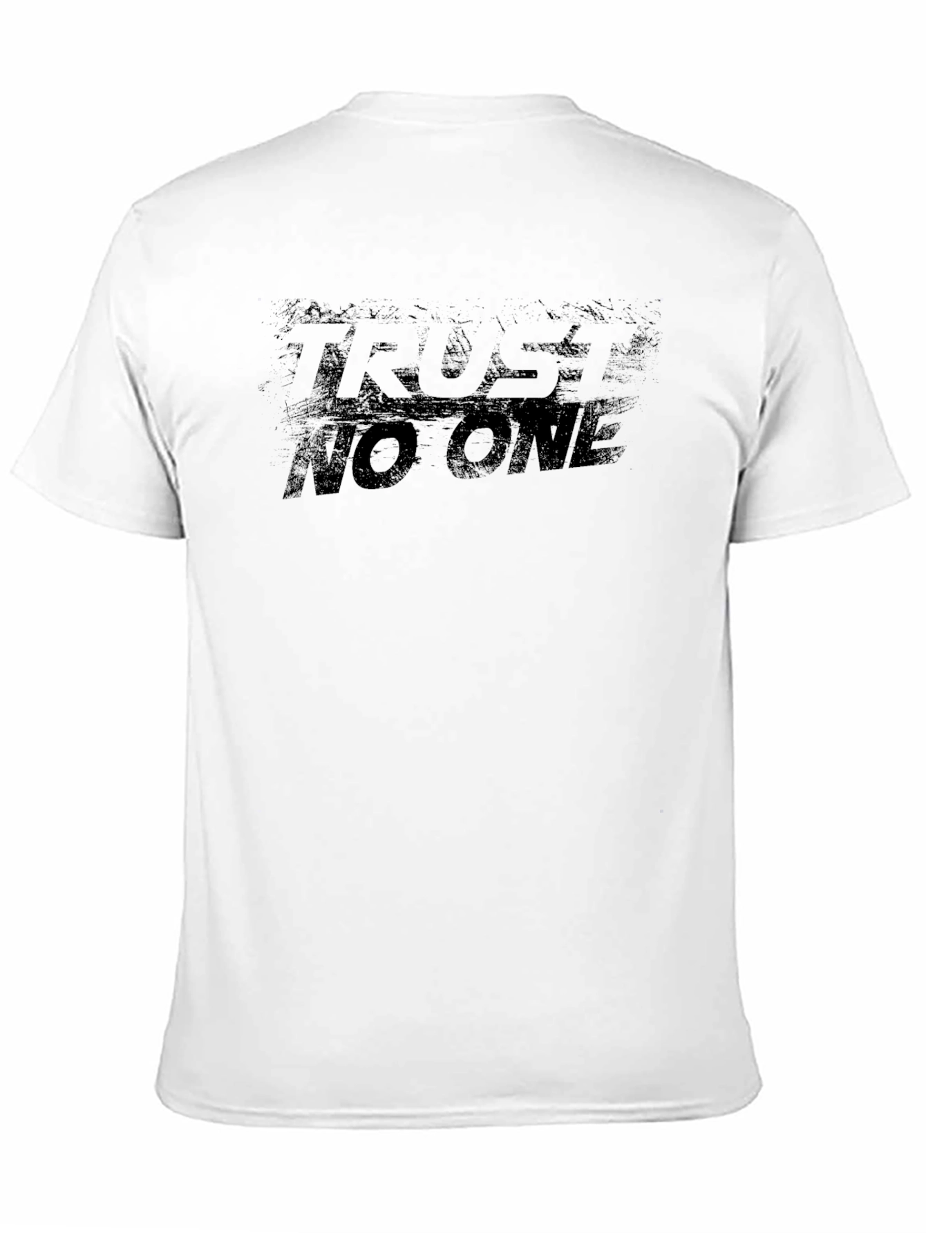 Trust No One Graphic Tee - Mens Black T-Shirt