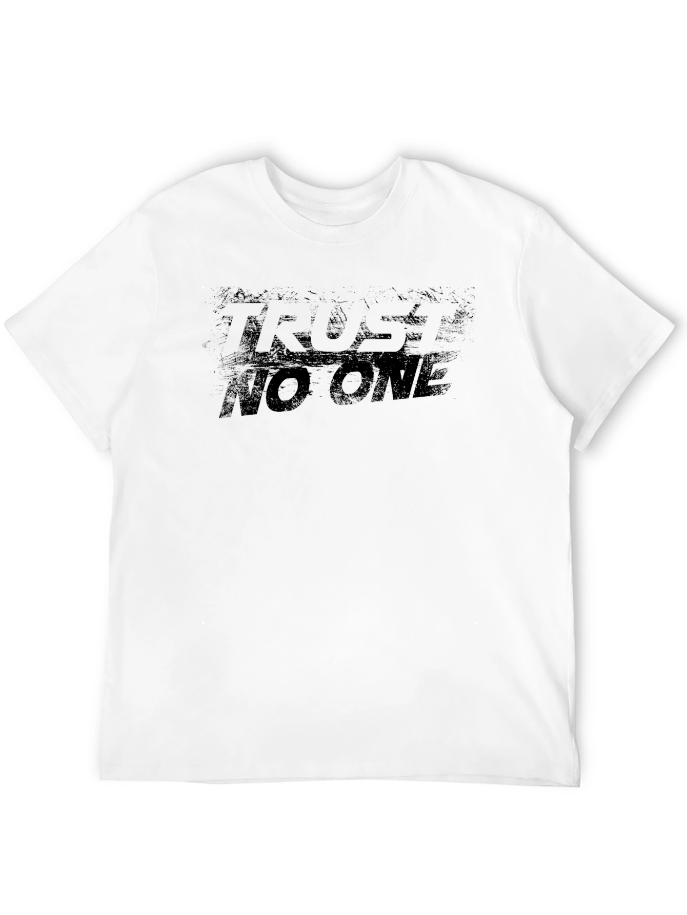 Trust No One Graphic Tee - Mens Black T-Shirt