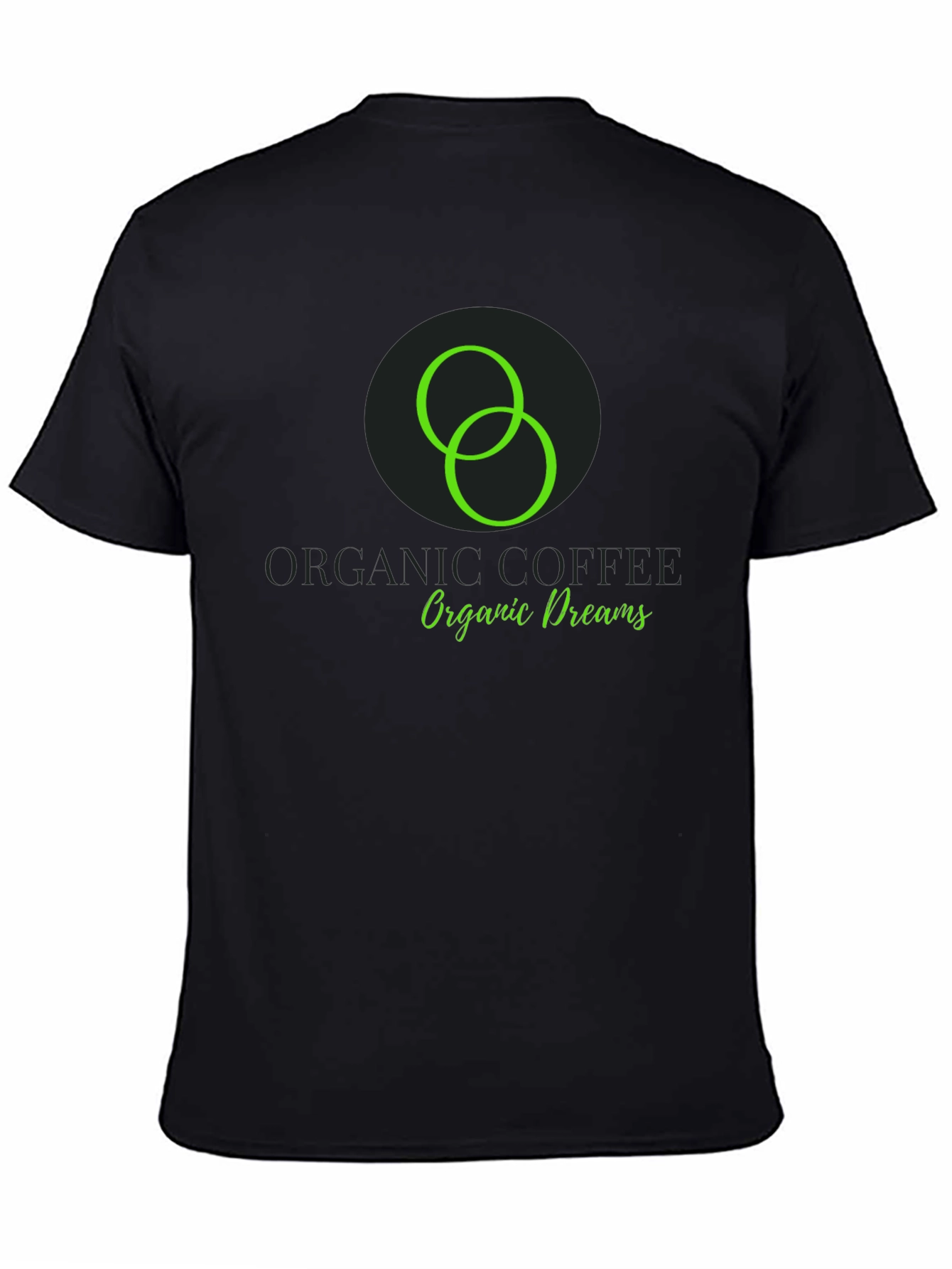 Organic Coffee Dreams Black T-Shirt