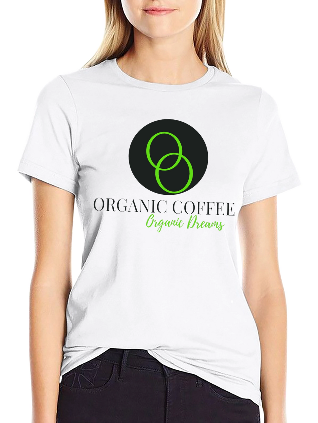 Organic Coffee Dreams Black T-Shirt