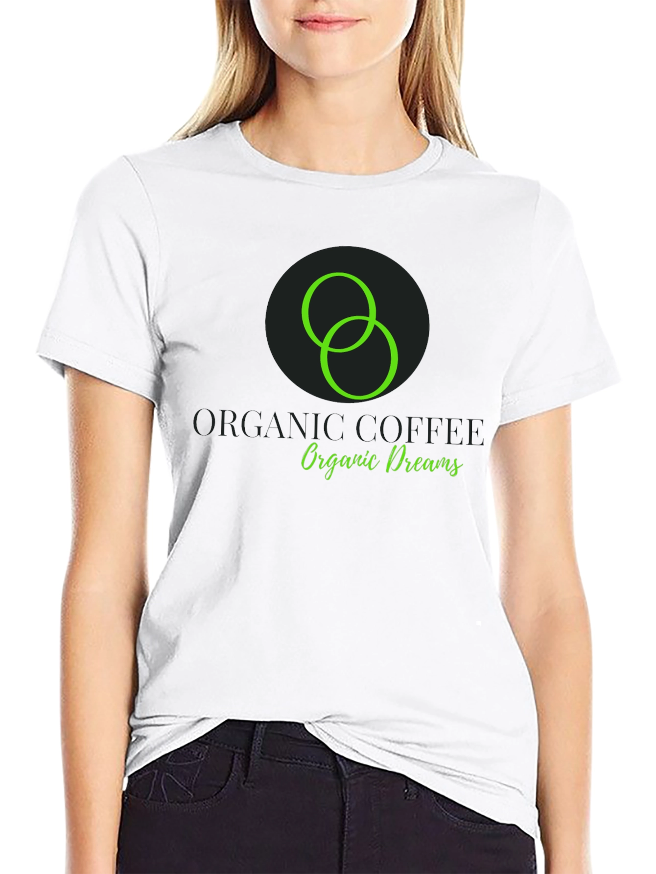 Organic Coffee Dreams Black T-Shirt