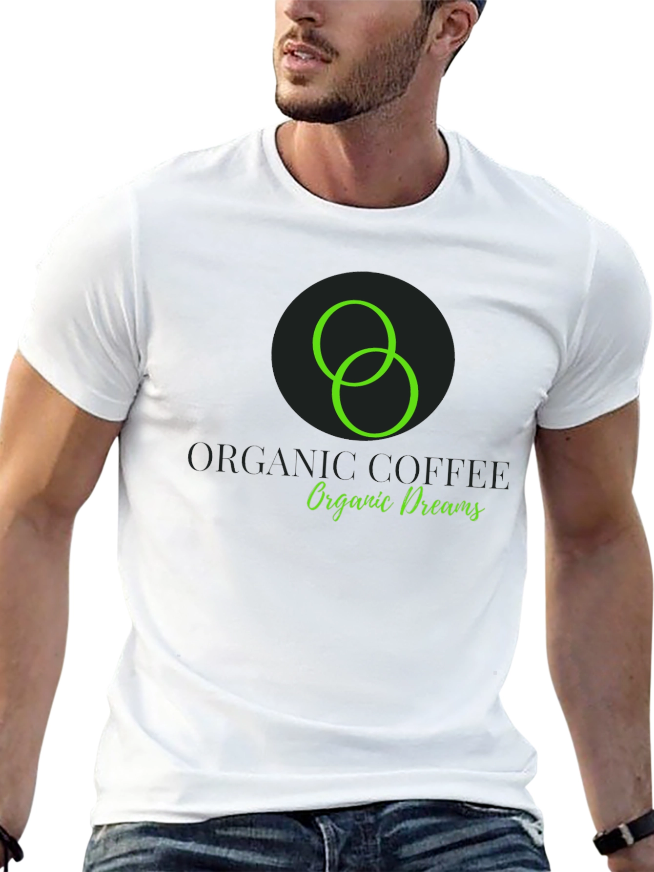 Organic Coffee Dreams Black T-Shirt