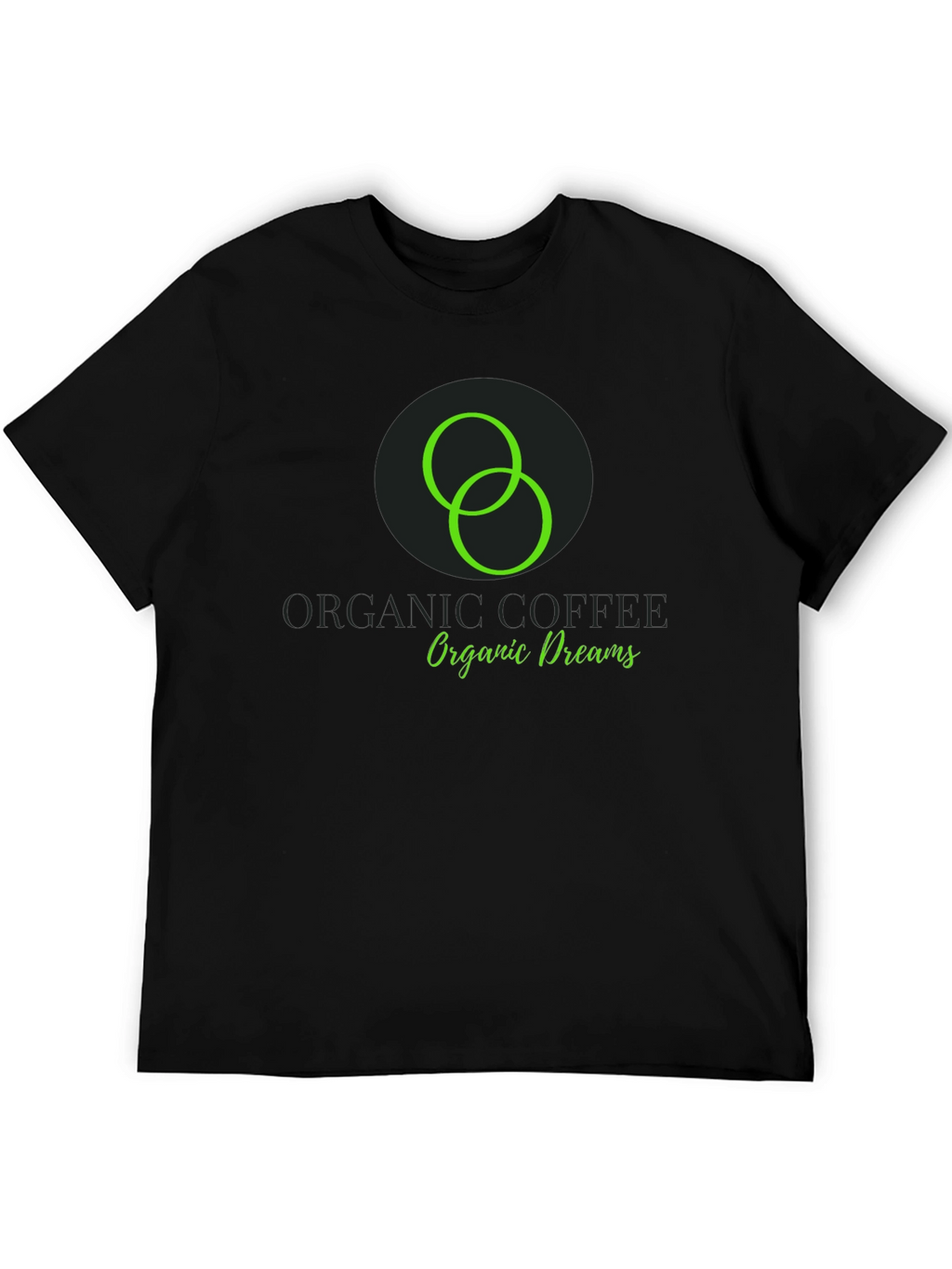 Organic Coffee Dreams Black T-Shirt