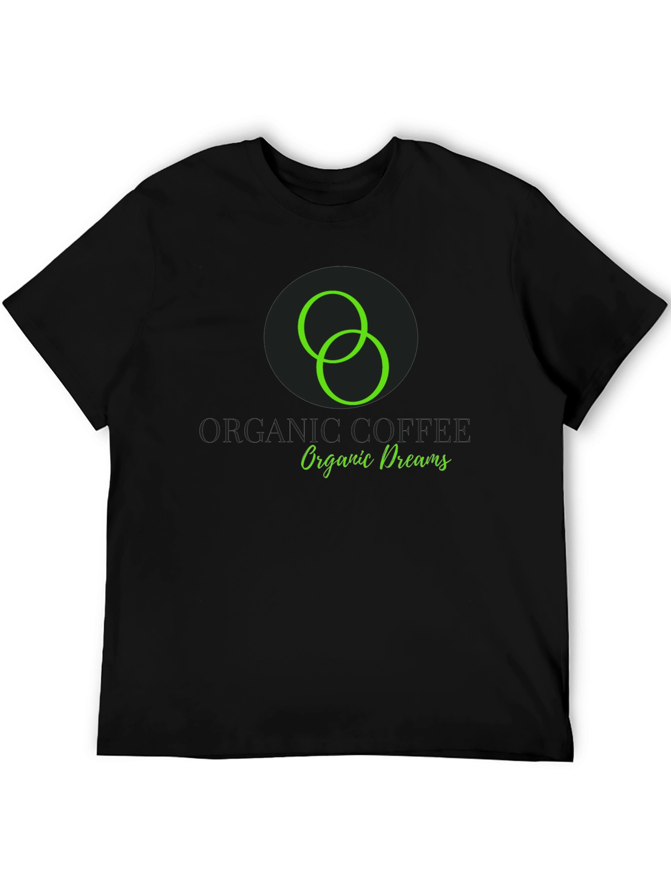 Organic Coffee Dreams Black T-Shirt
