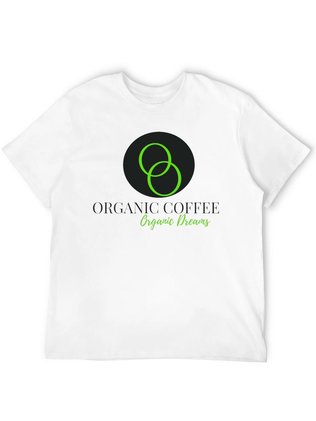 Organic Coffee Dreams Black T-Shirt
