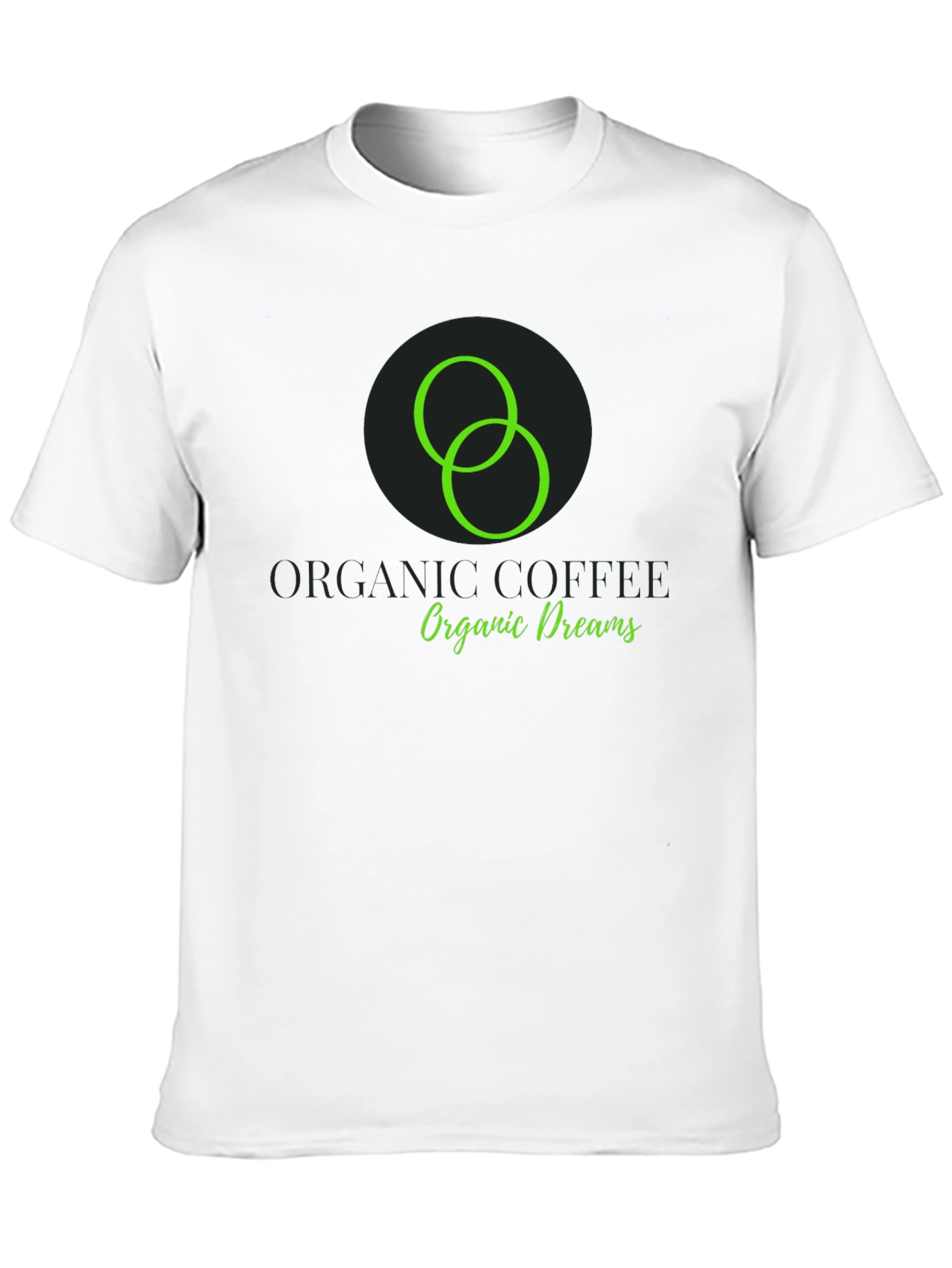 Organic Coffee Dreams Black T-Shirt