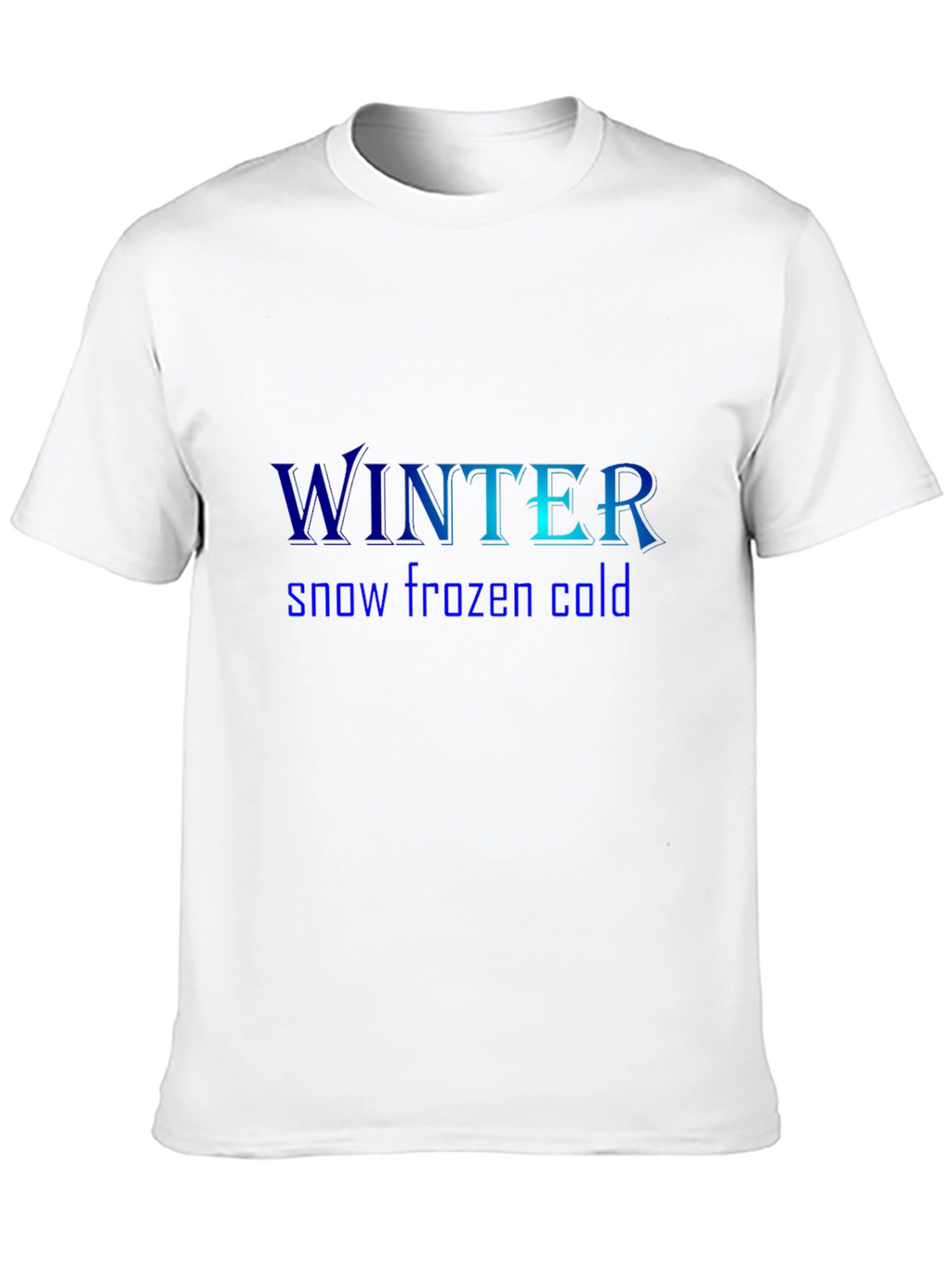 Winter Theme Black T-Shirt