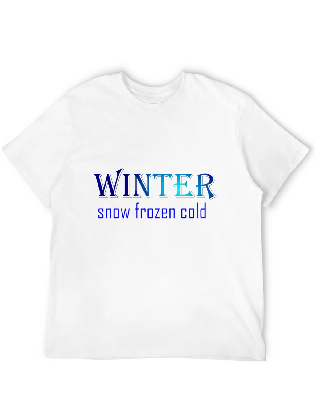 Winter Theme Black T-Shirt