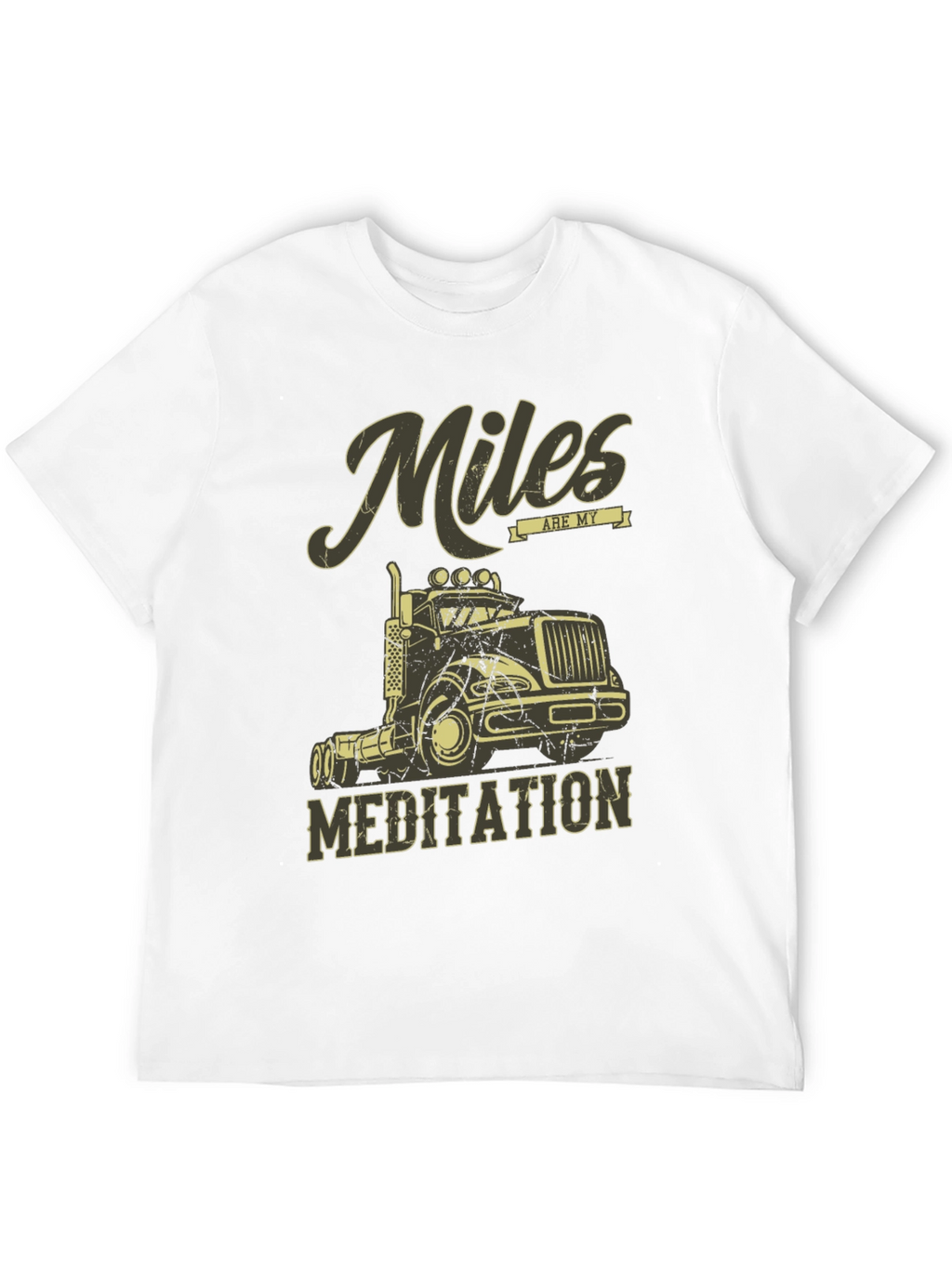 Miles are My Meditation Trucker T-Shirt