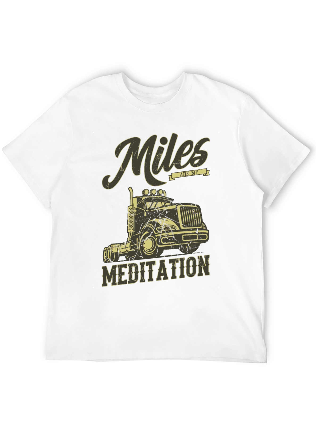 Miles are My Meditation Trucker T-Shirt