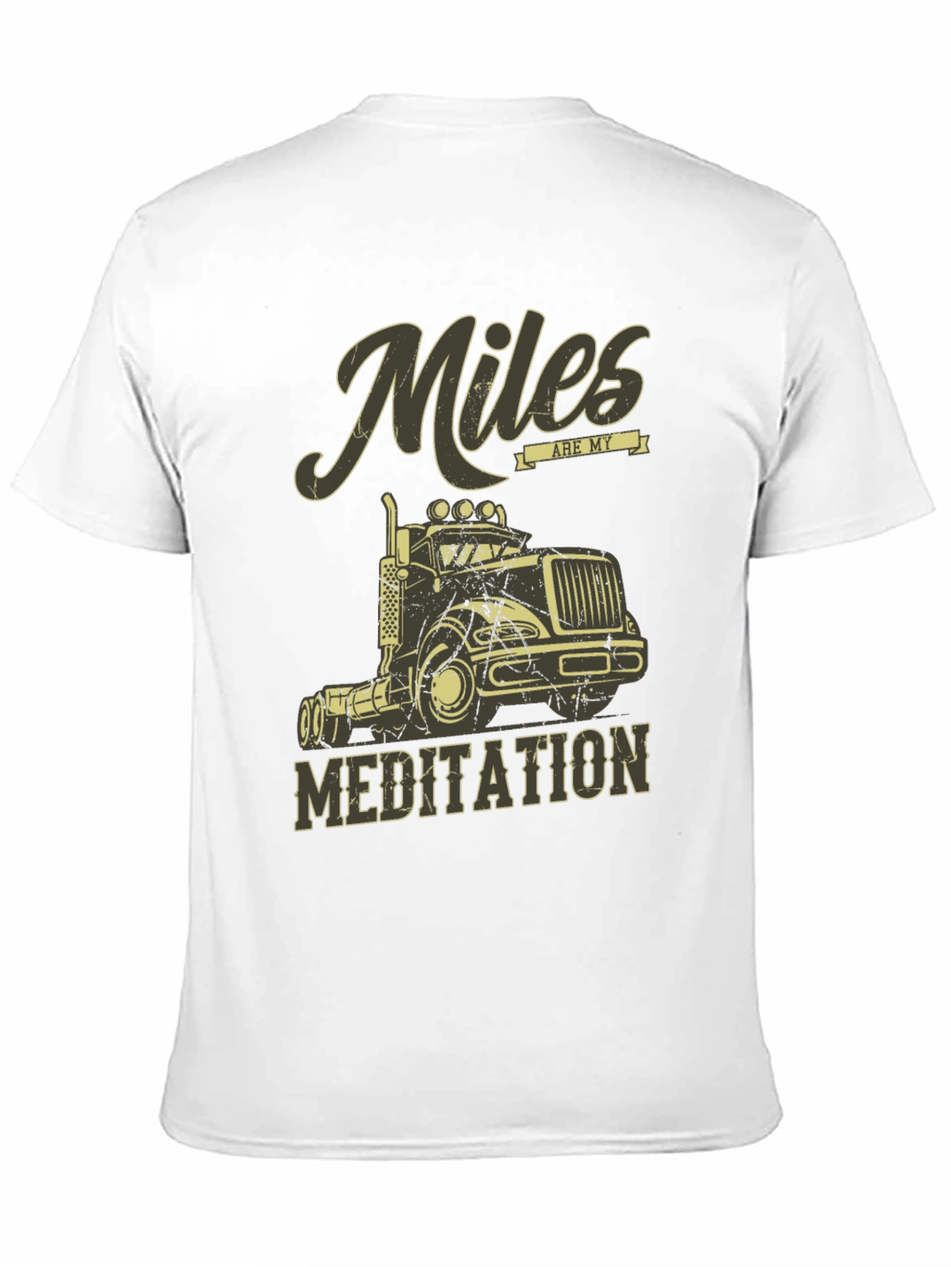 Miles are My Meditation Trucker T-Shirt