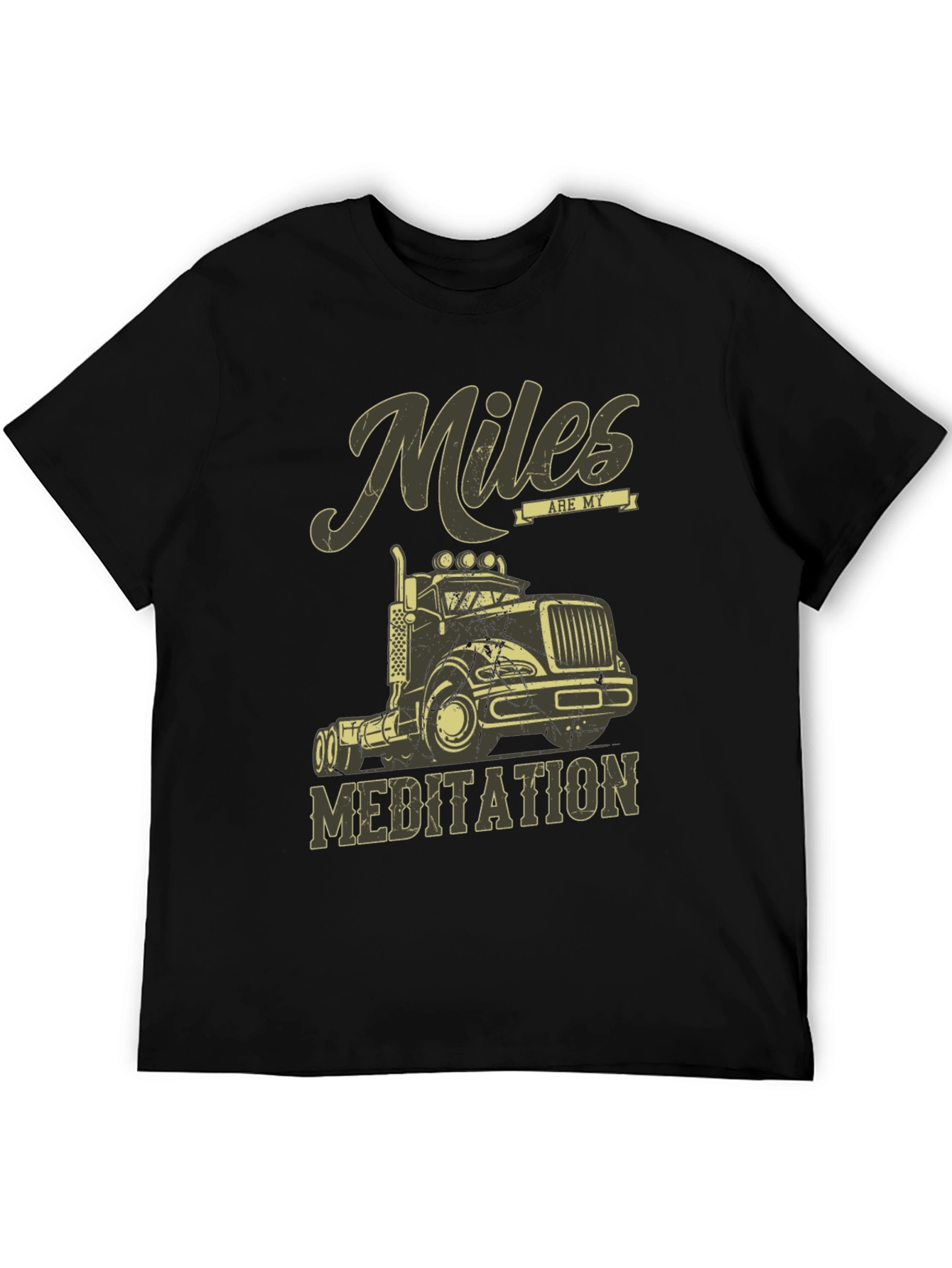 Miles are My Meditation Trucker T-Shirt
