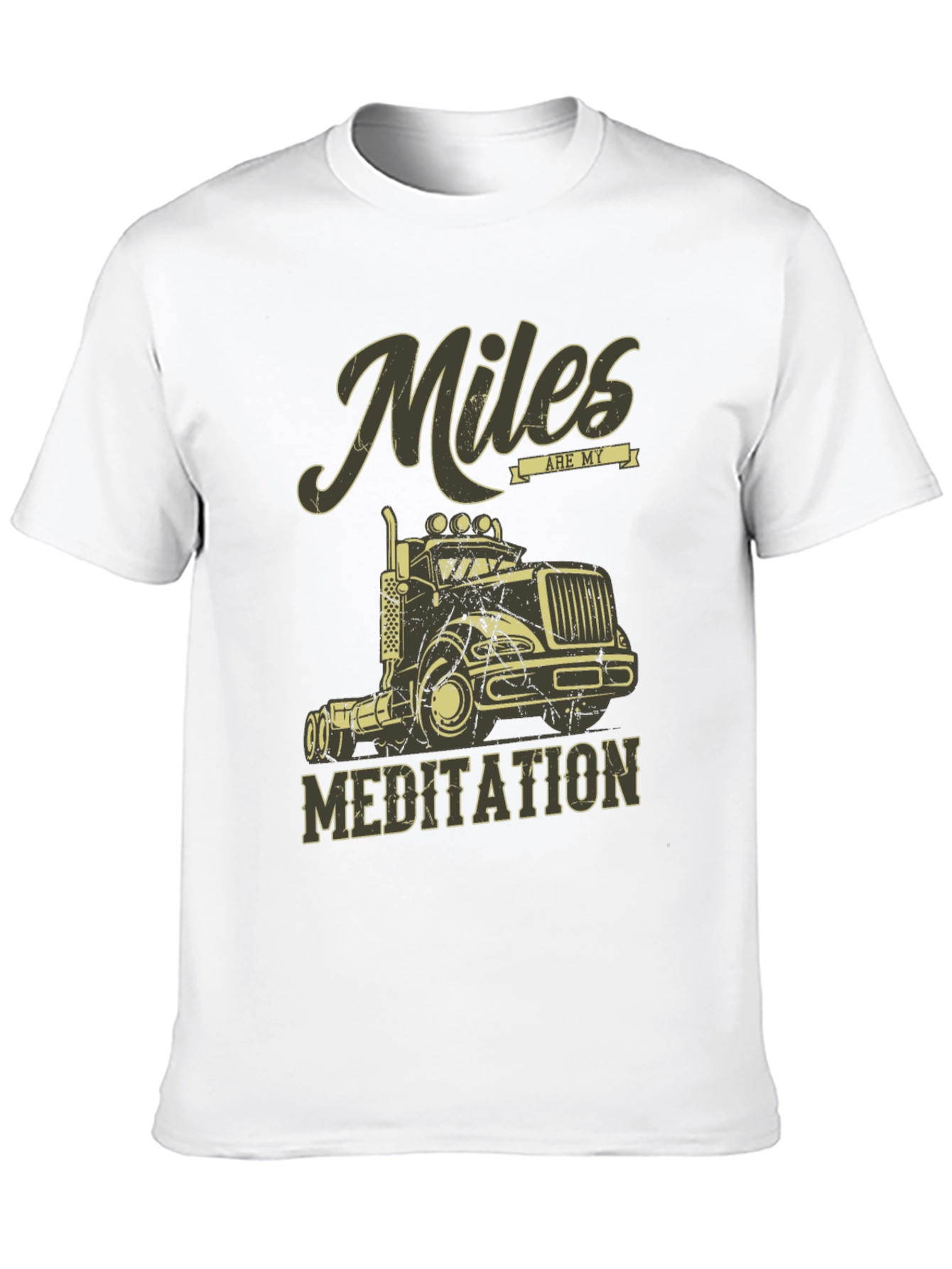 Miles are My Meditation Trucker T-Shirt