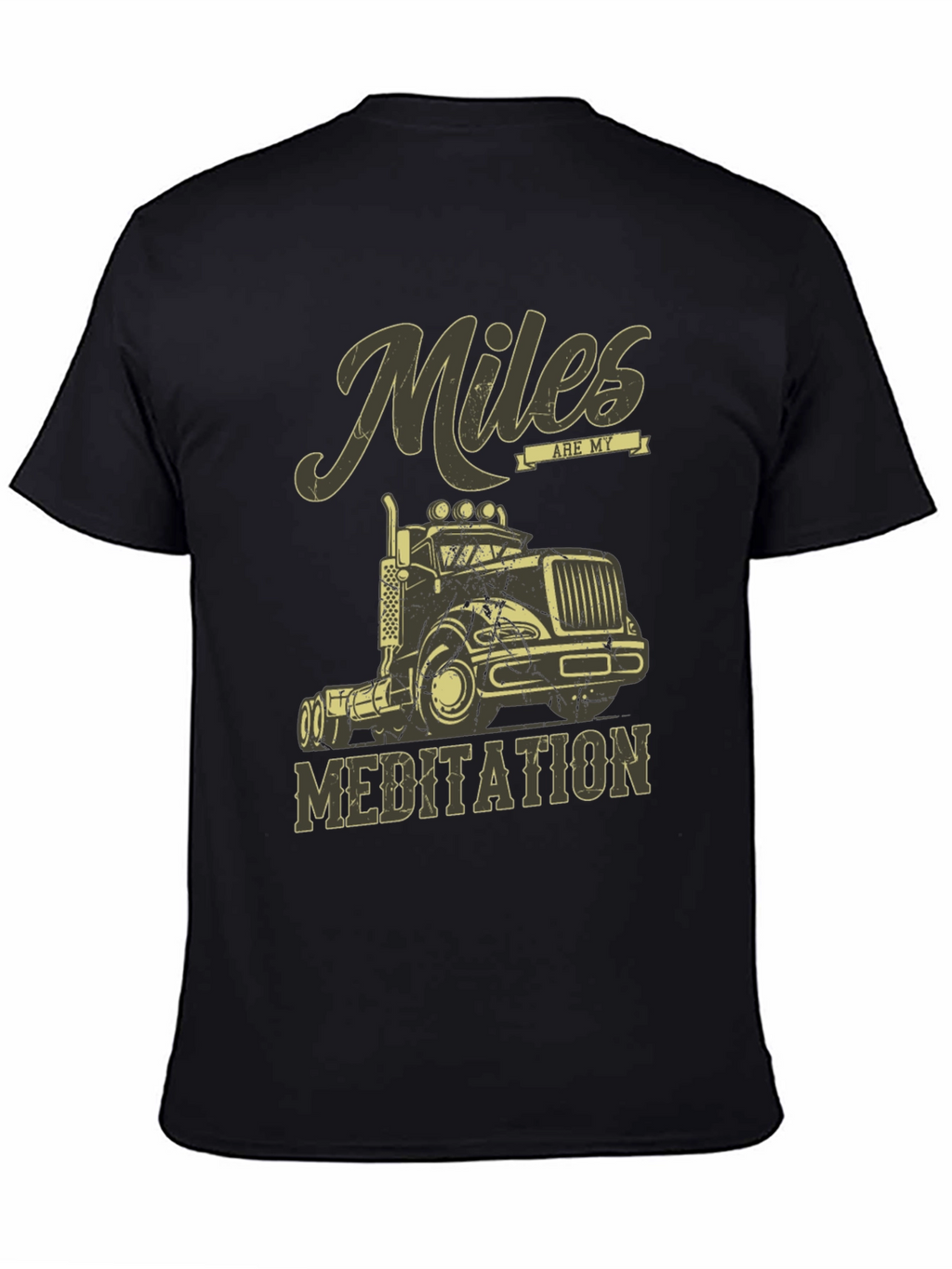 Miles are My Meditation Trucker T-Shirt